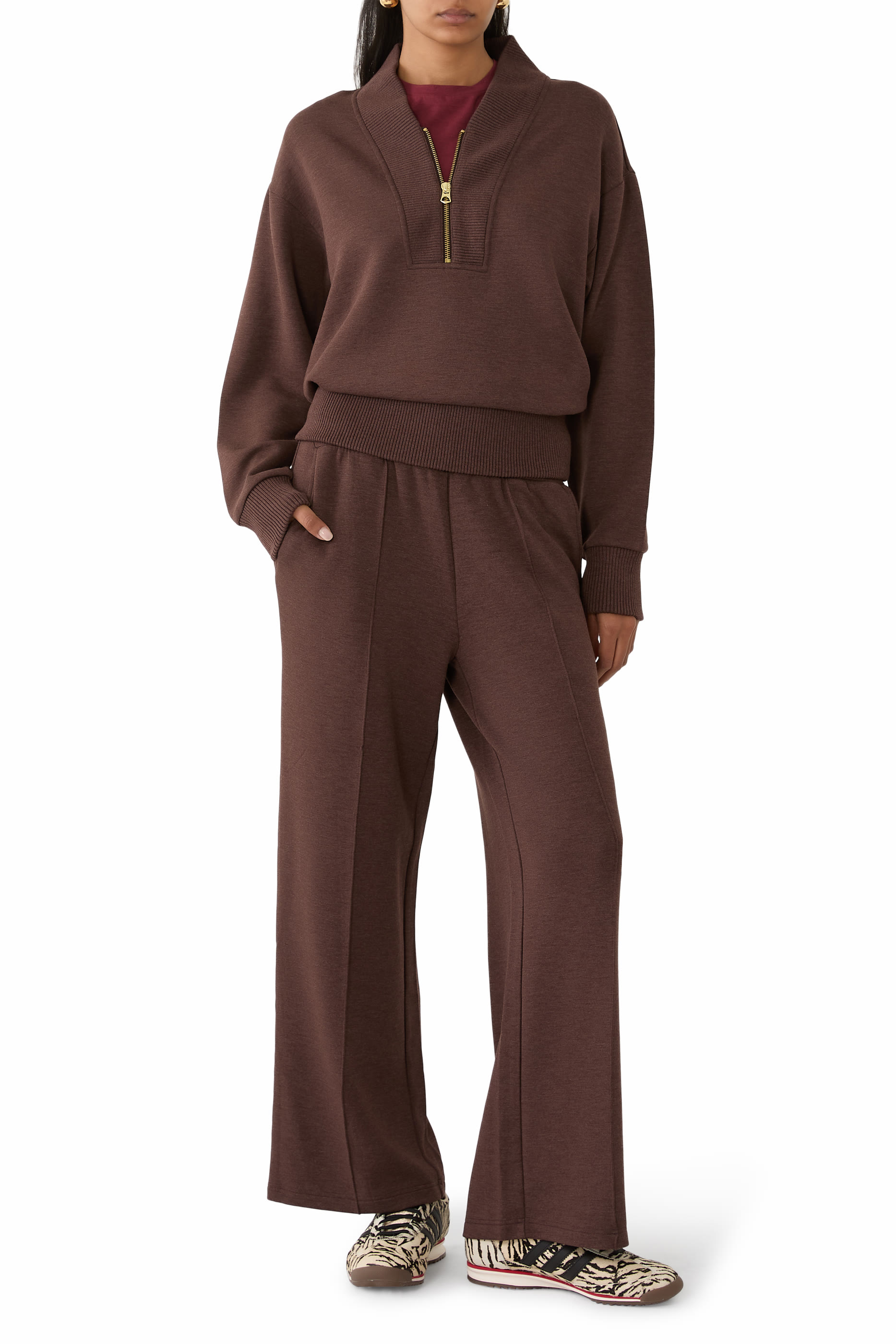 سويت شيرت سالي بنصف سحّاب