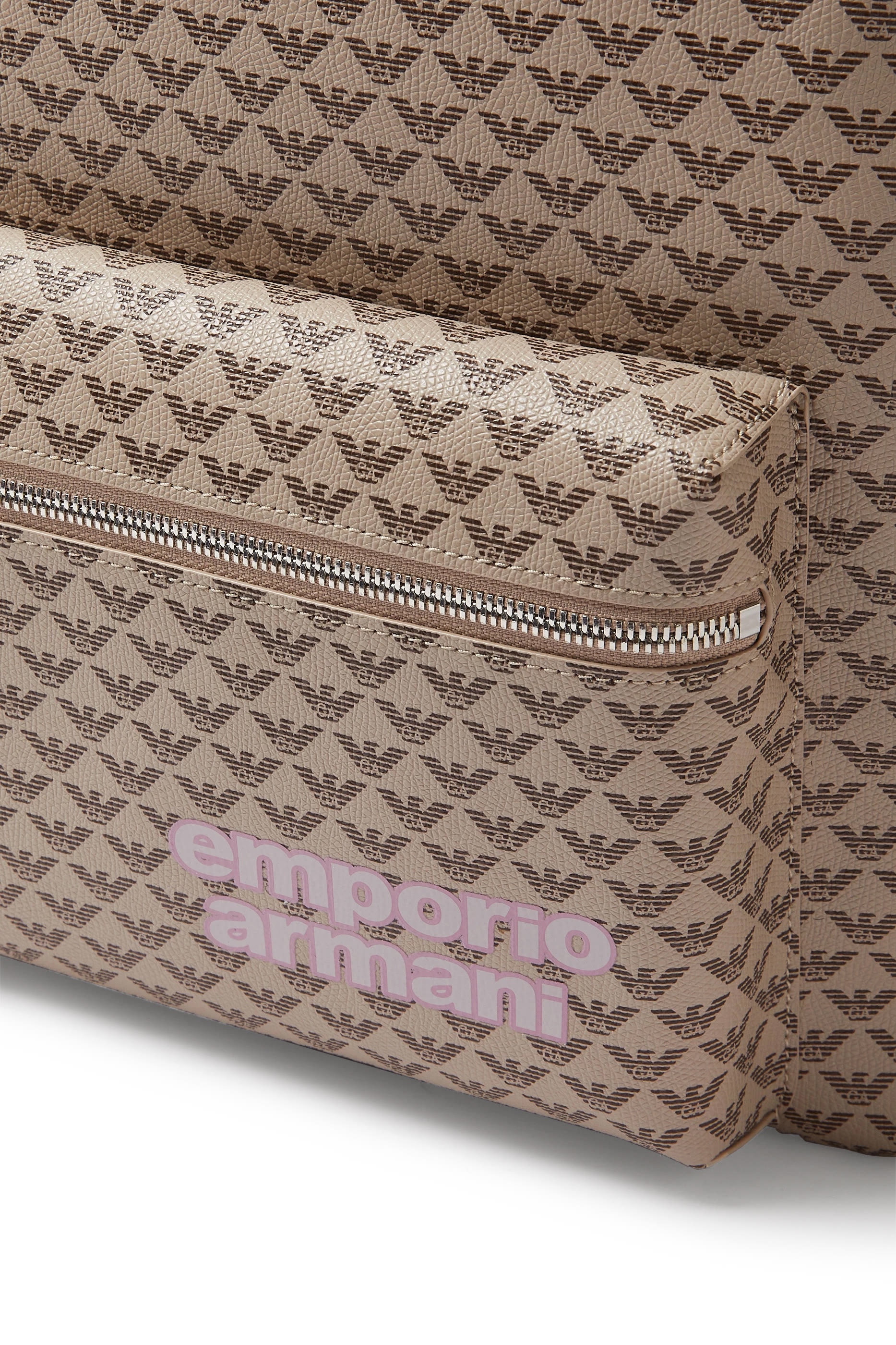 حقيبة ظهر قماش قنب مغلف بشعار الماركة للأطفال