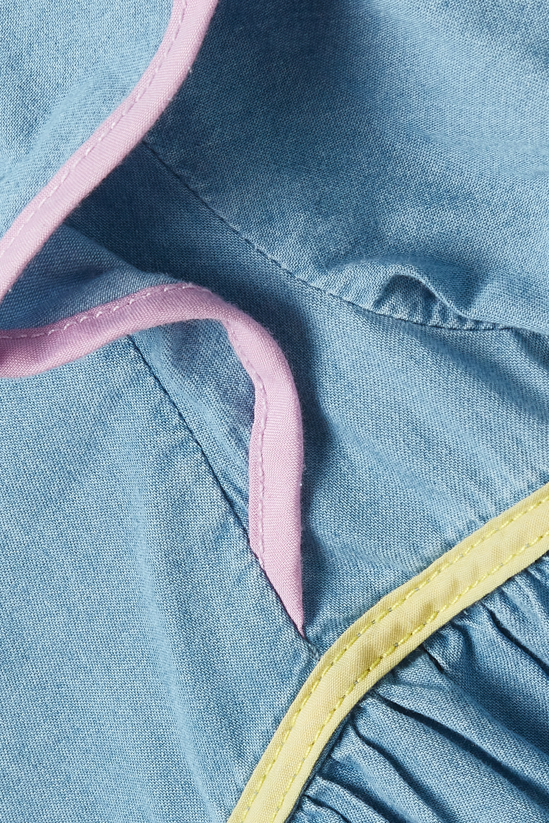 فستان للأطفال بكشكش قطن عضوي