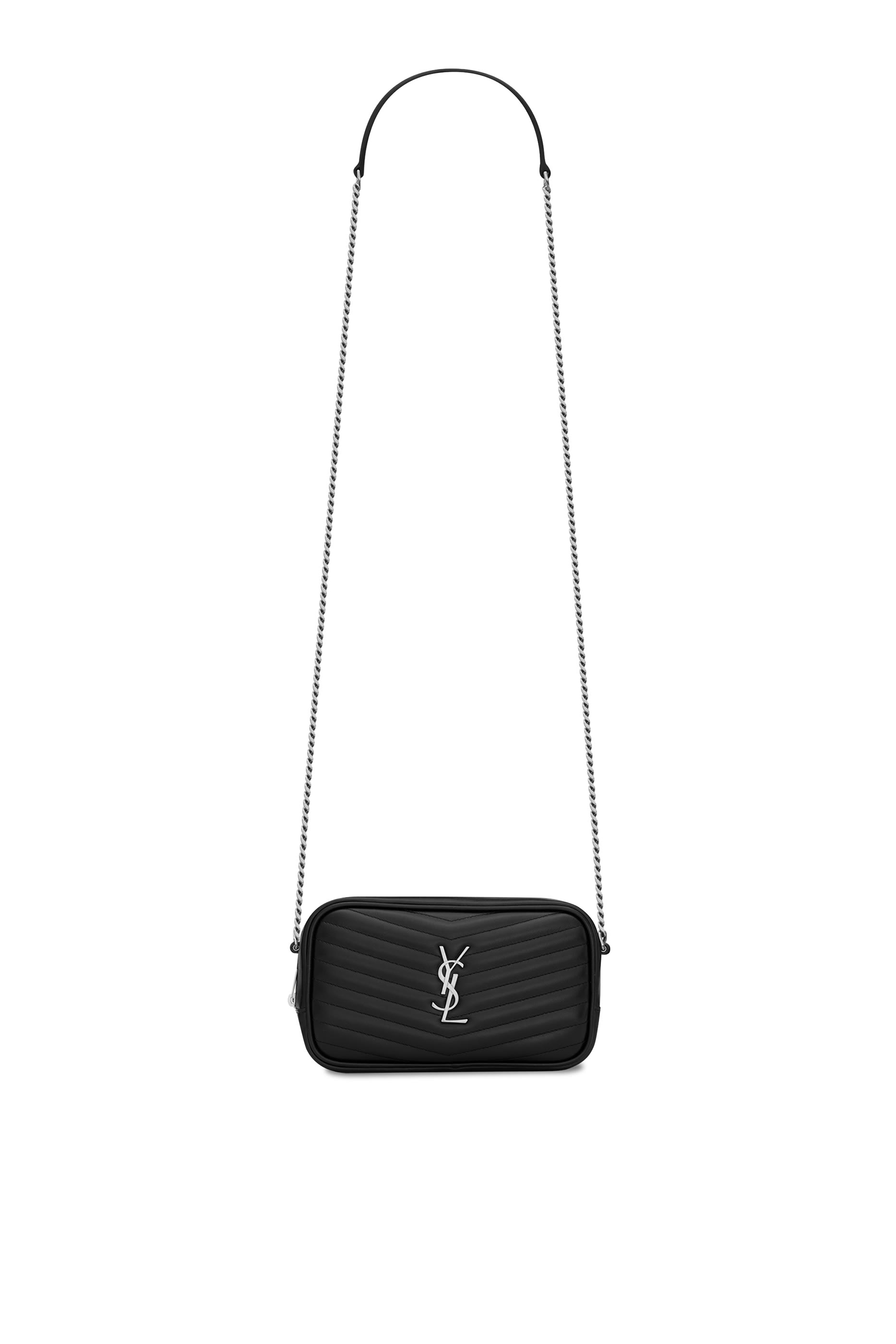 حقيبة لو صغيرة بتصميم مبطن جلد