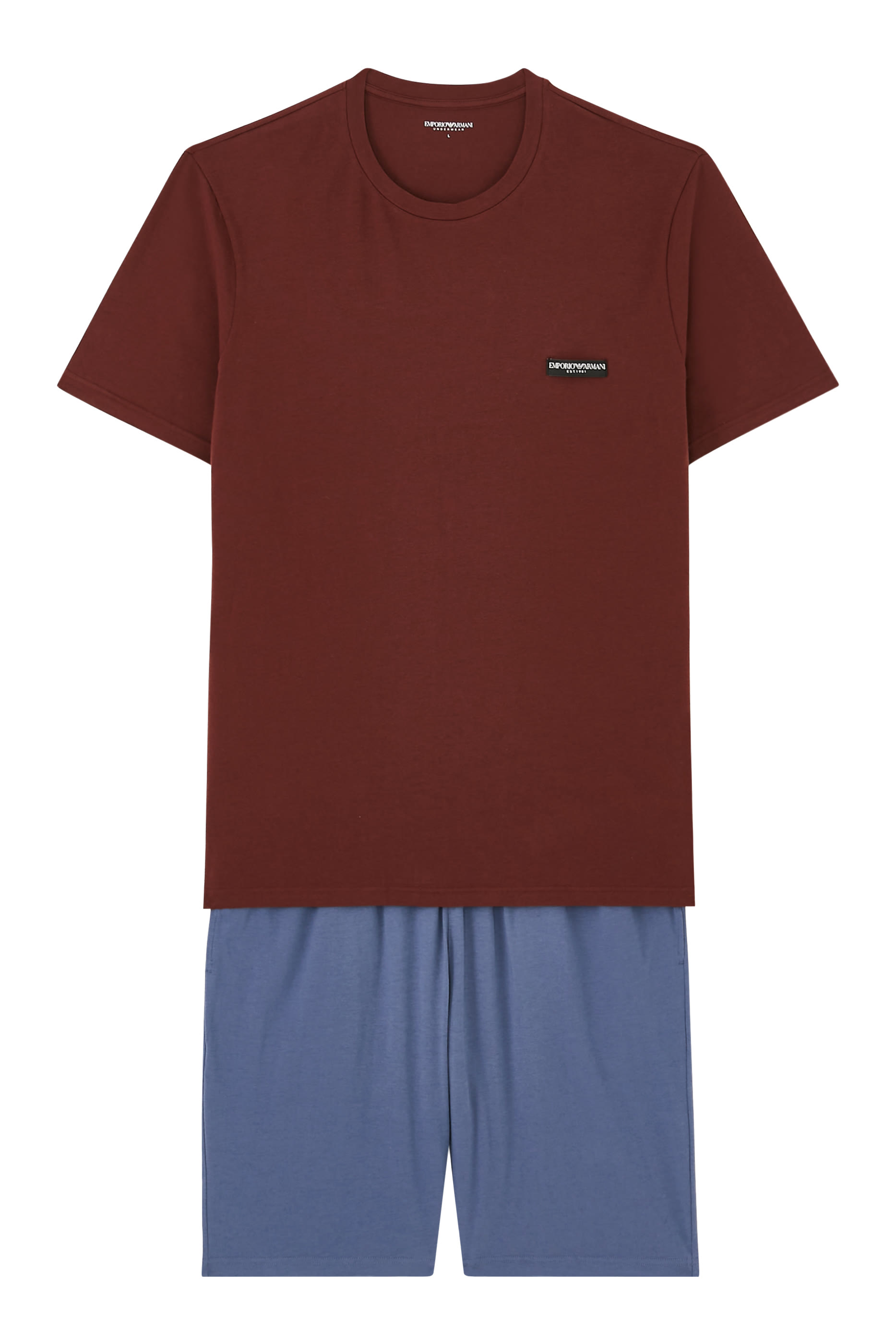 طقم بيجامة قصير قطن