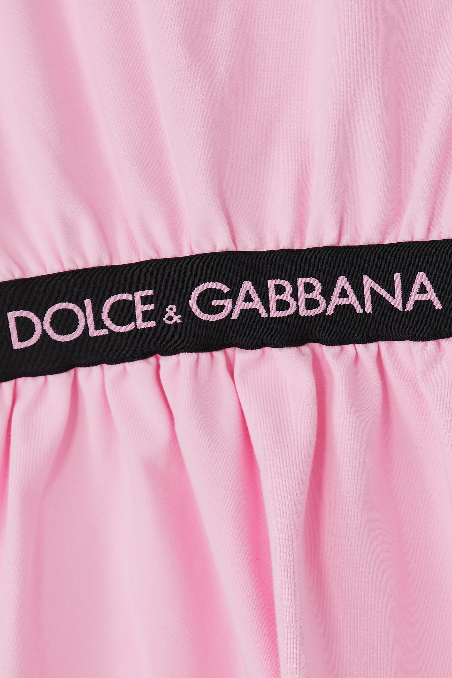 فستان للأطفال بحزام وشعار الماركة جيرسيه