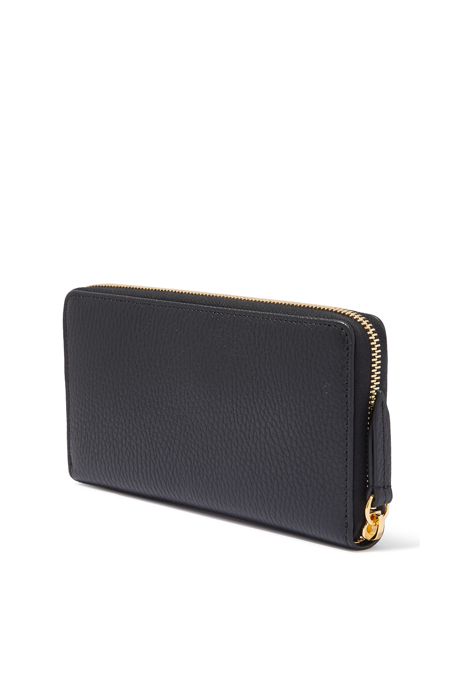 محفظة جلد بسحاب محيط