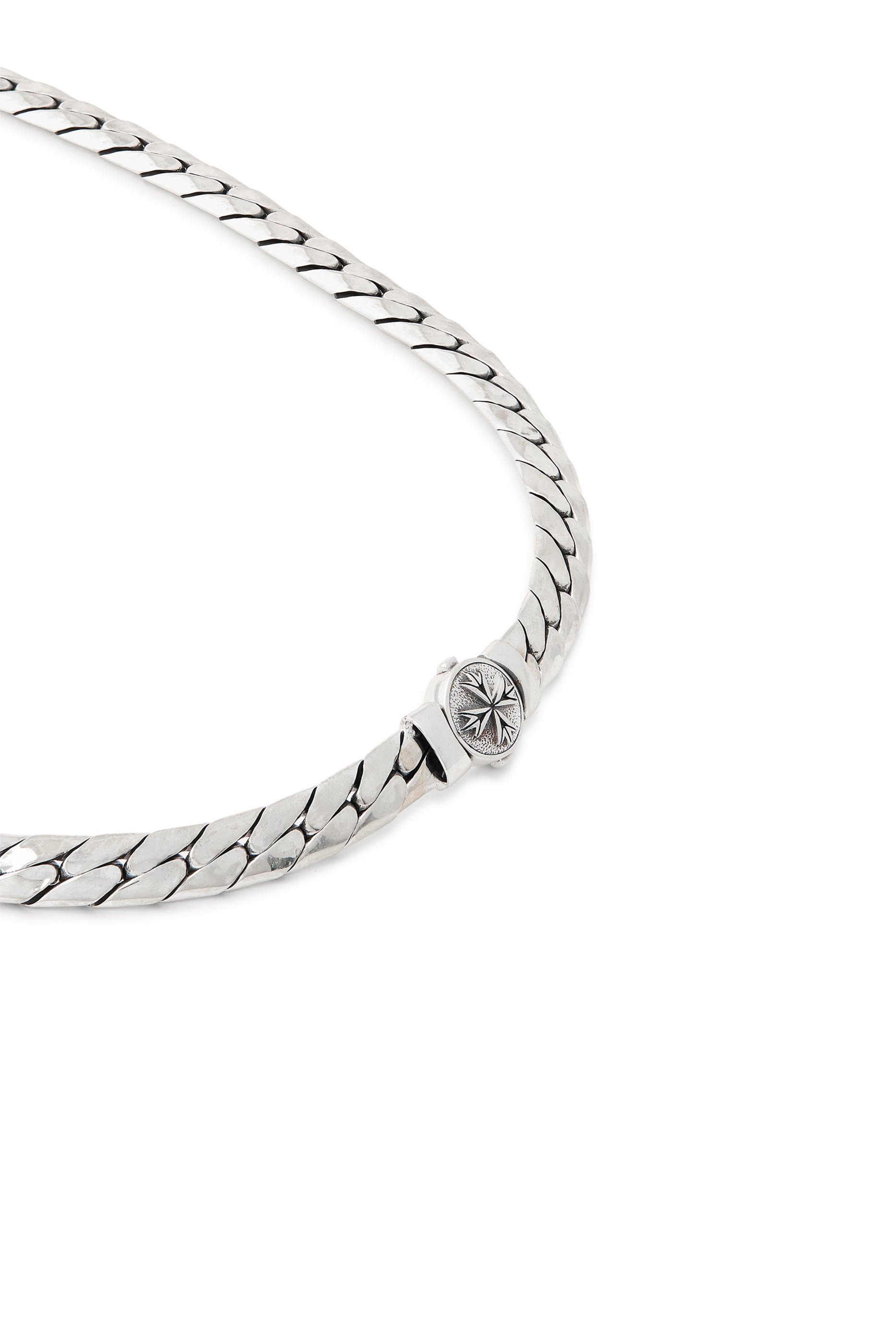 قلادة سلسلة بتصميم هيرنج بون فضة إسترلينية