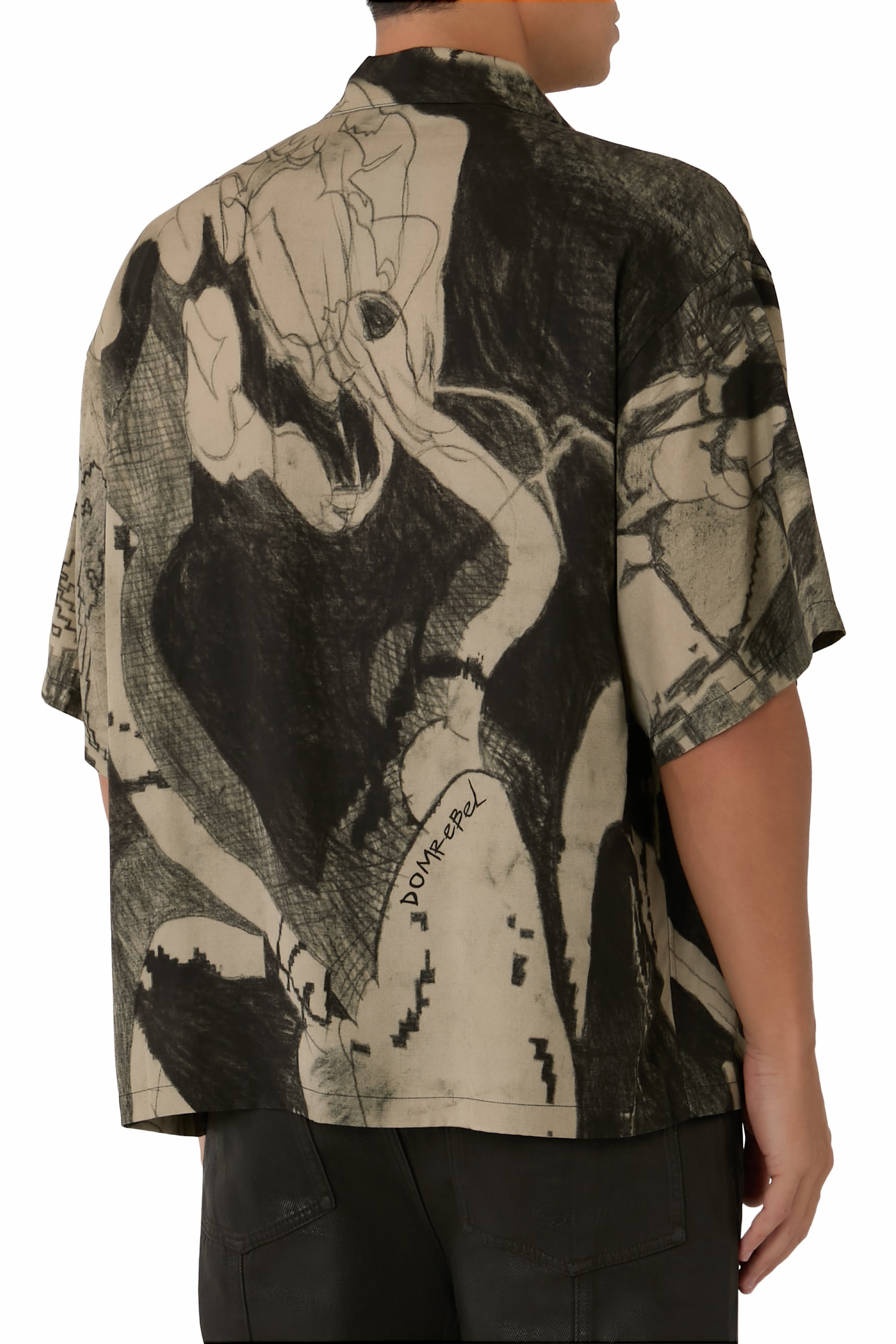 قميص إكستروفرت بياقة مطوية