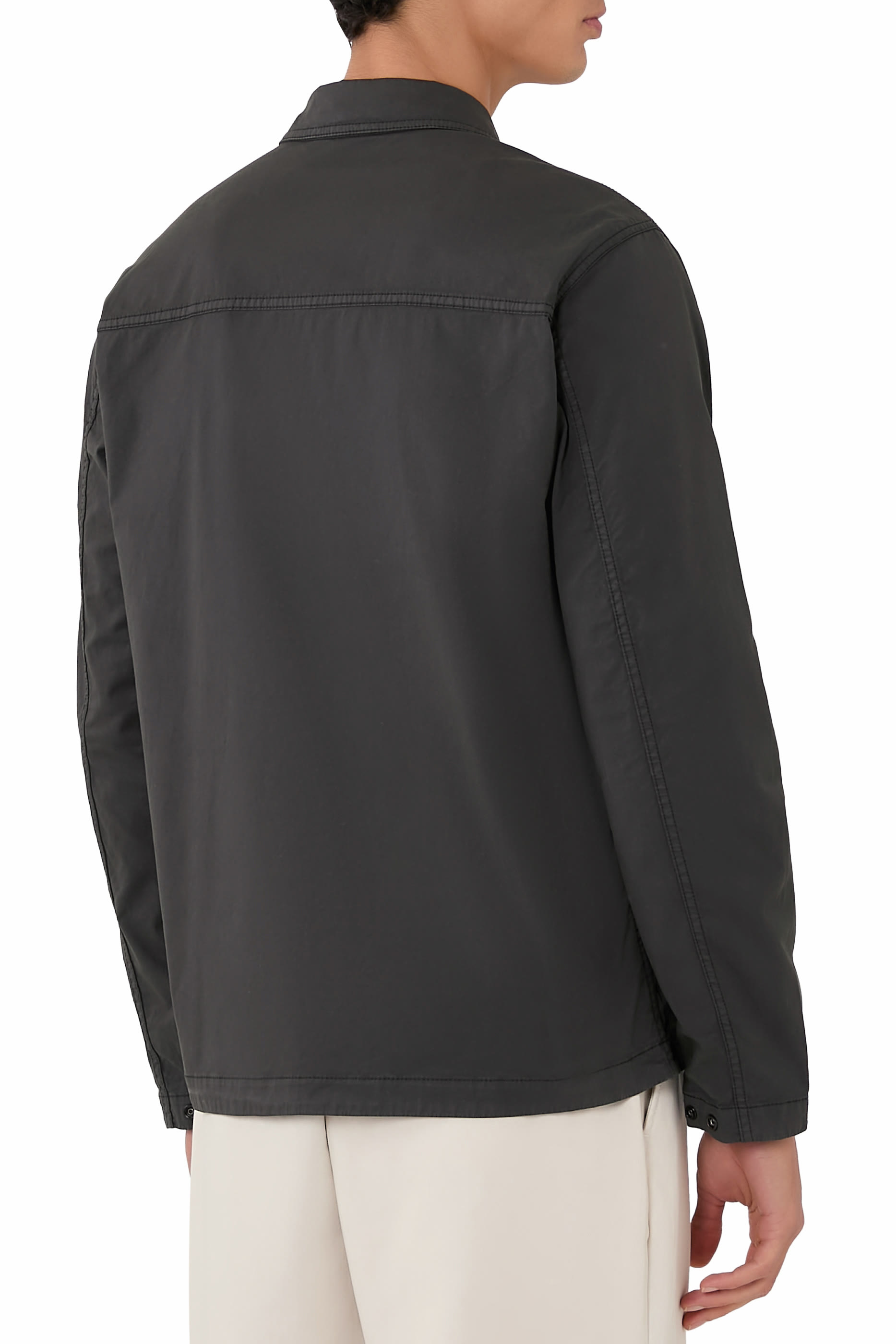 Canvas Weave Organic Cotton Overshirt