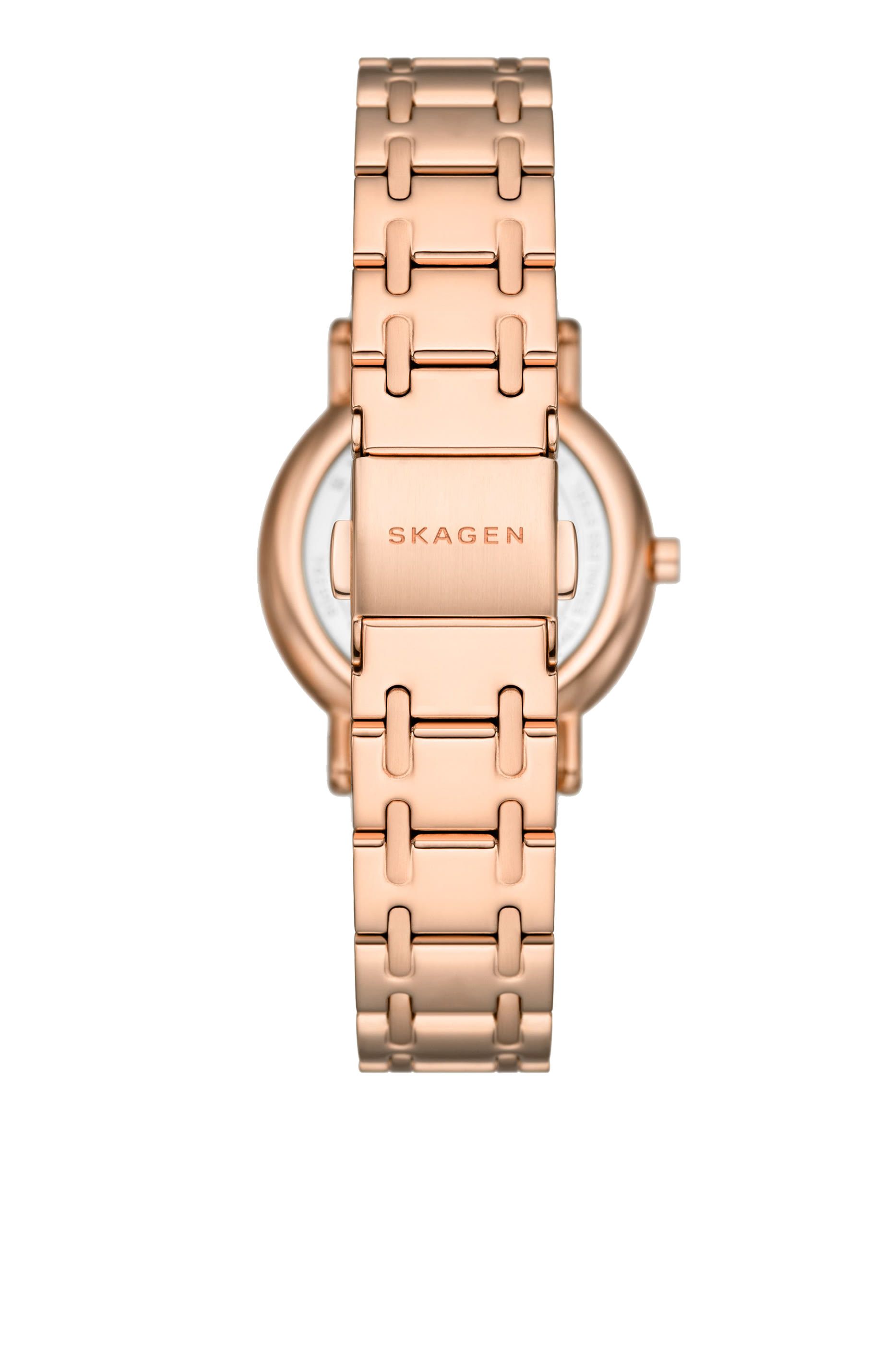 ساعة ليل بشعار الماركة وعقربان وسوار ستانلس ستيل