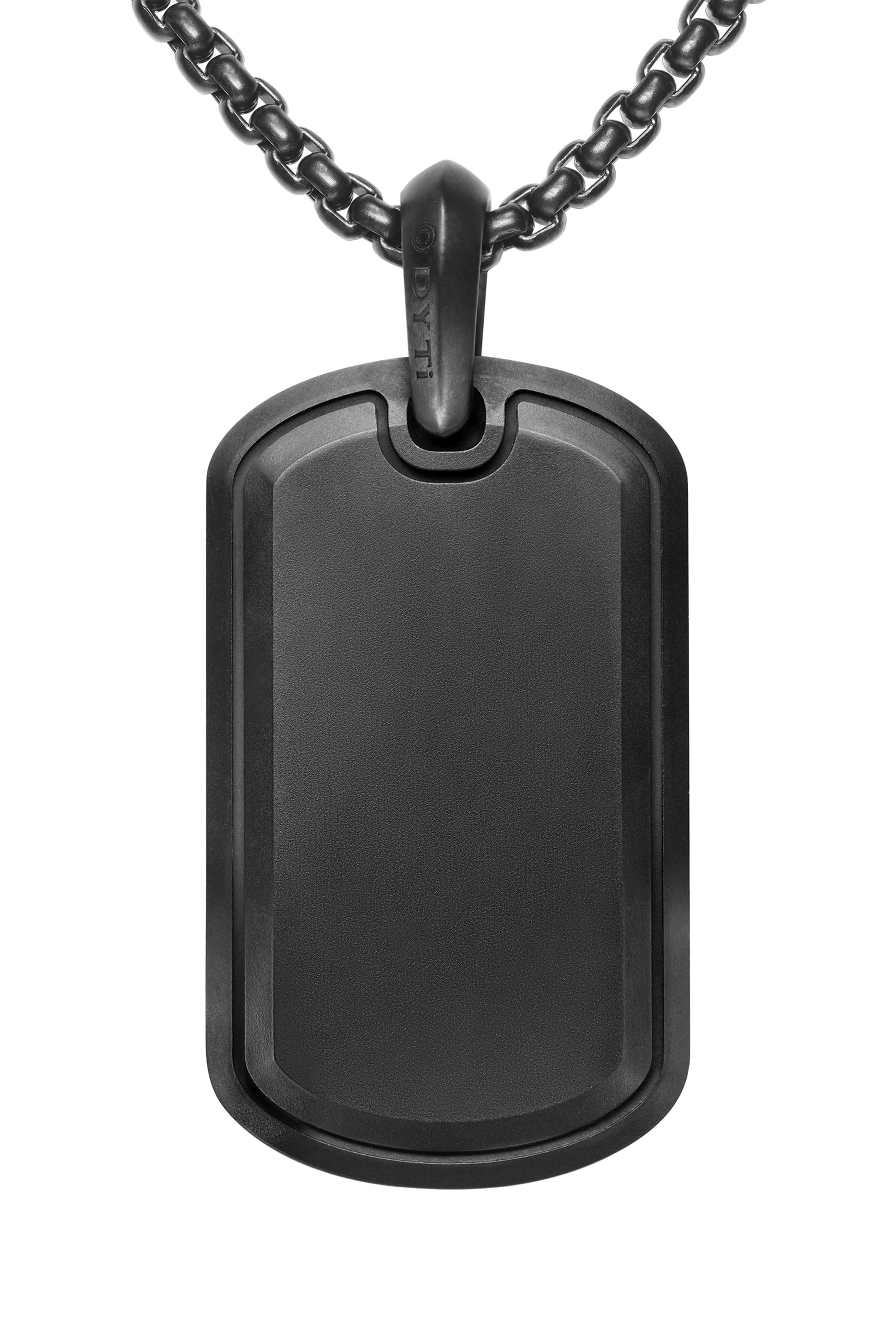 دلاية محفورة بخطوط مموجة، تيتانيوم أسود والماس الأسود