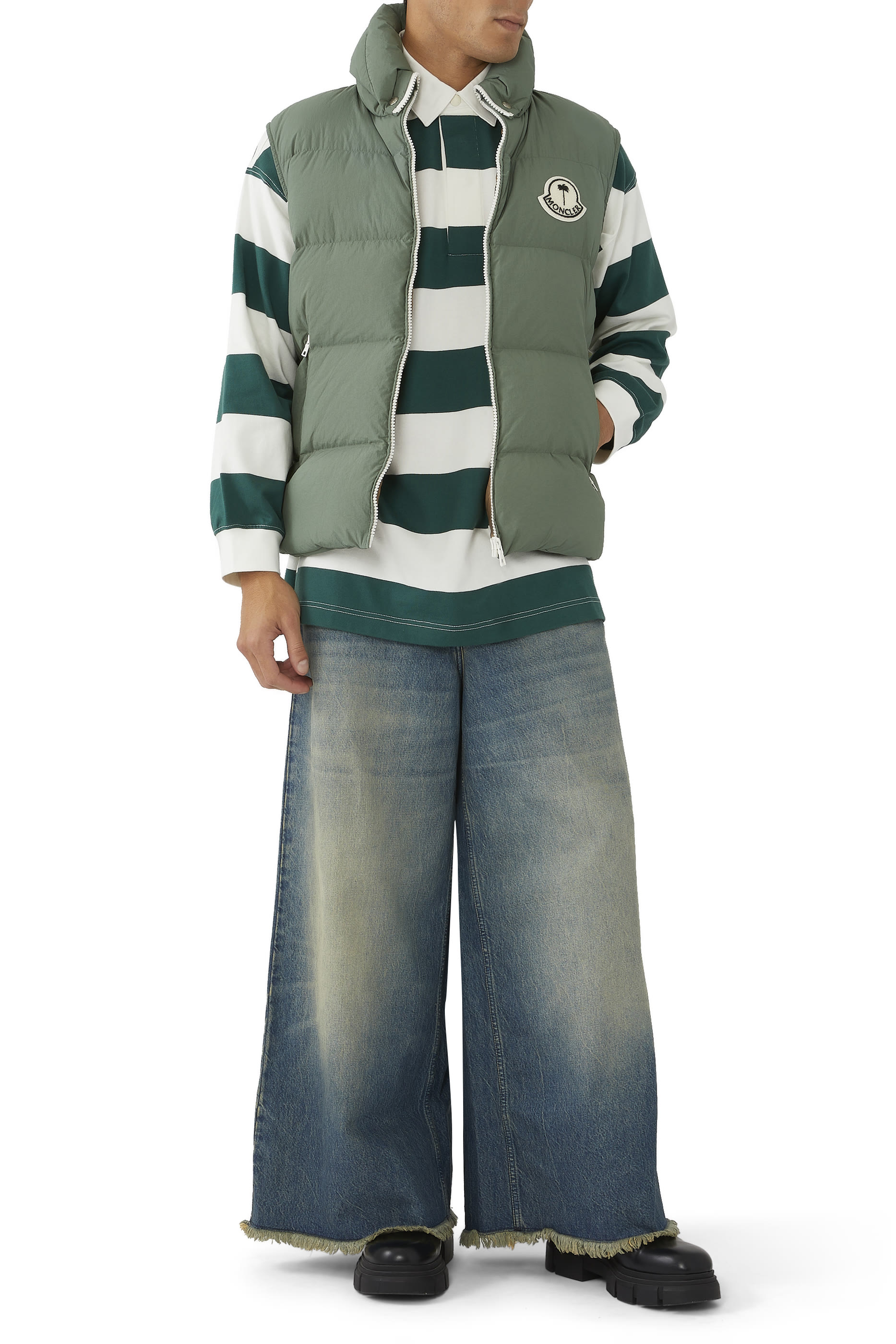 قميص بولو بأكمام طويلة بالم انجلز x مونكلر