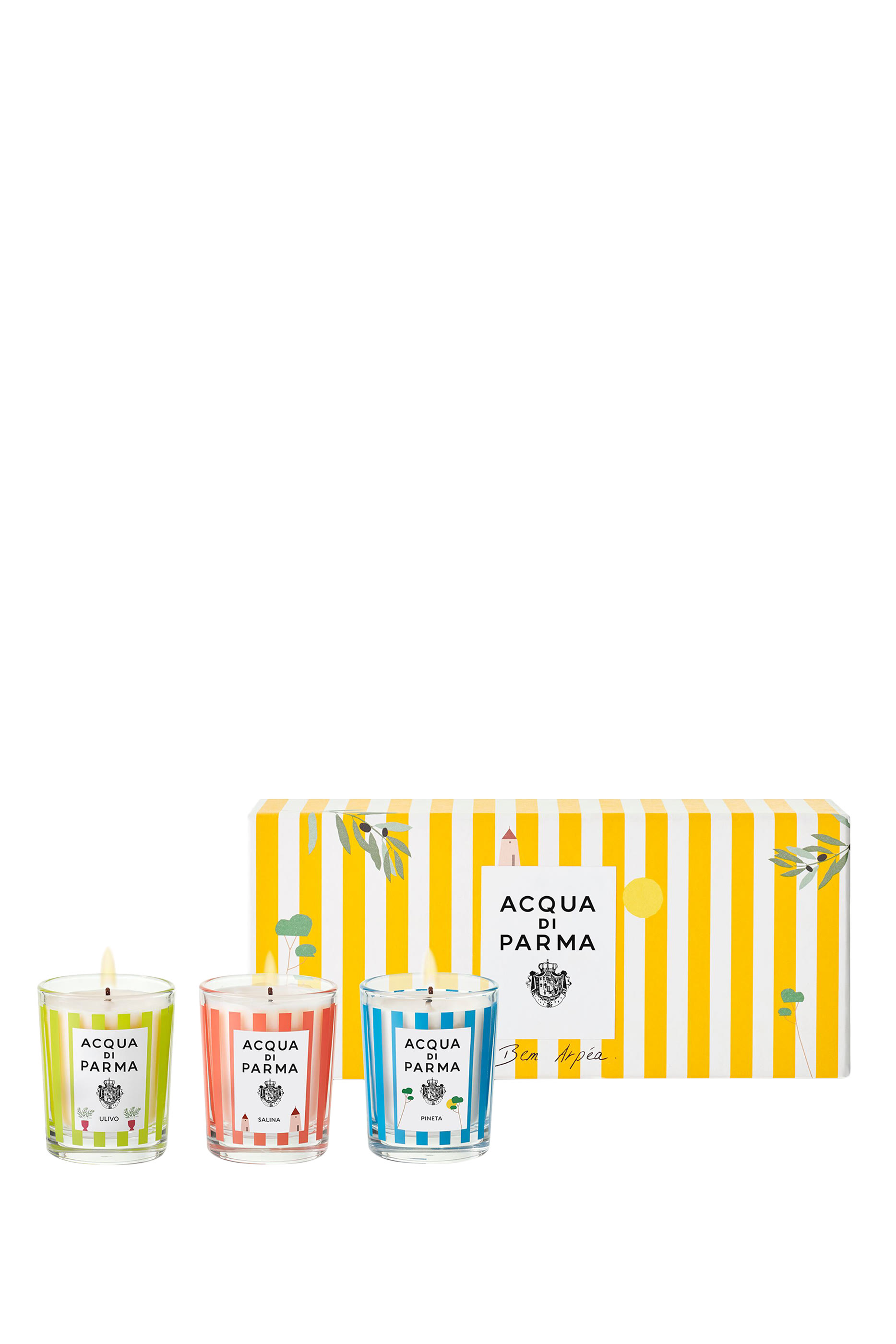 مجموعة شموع لصيف 2025 3 قطع