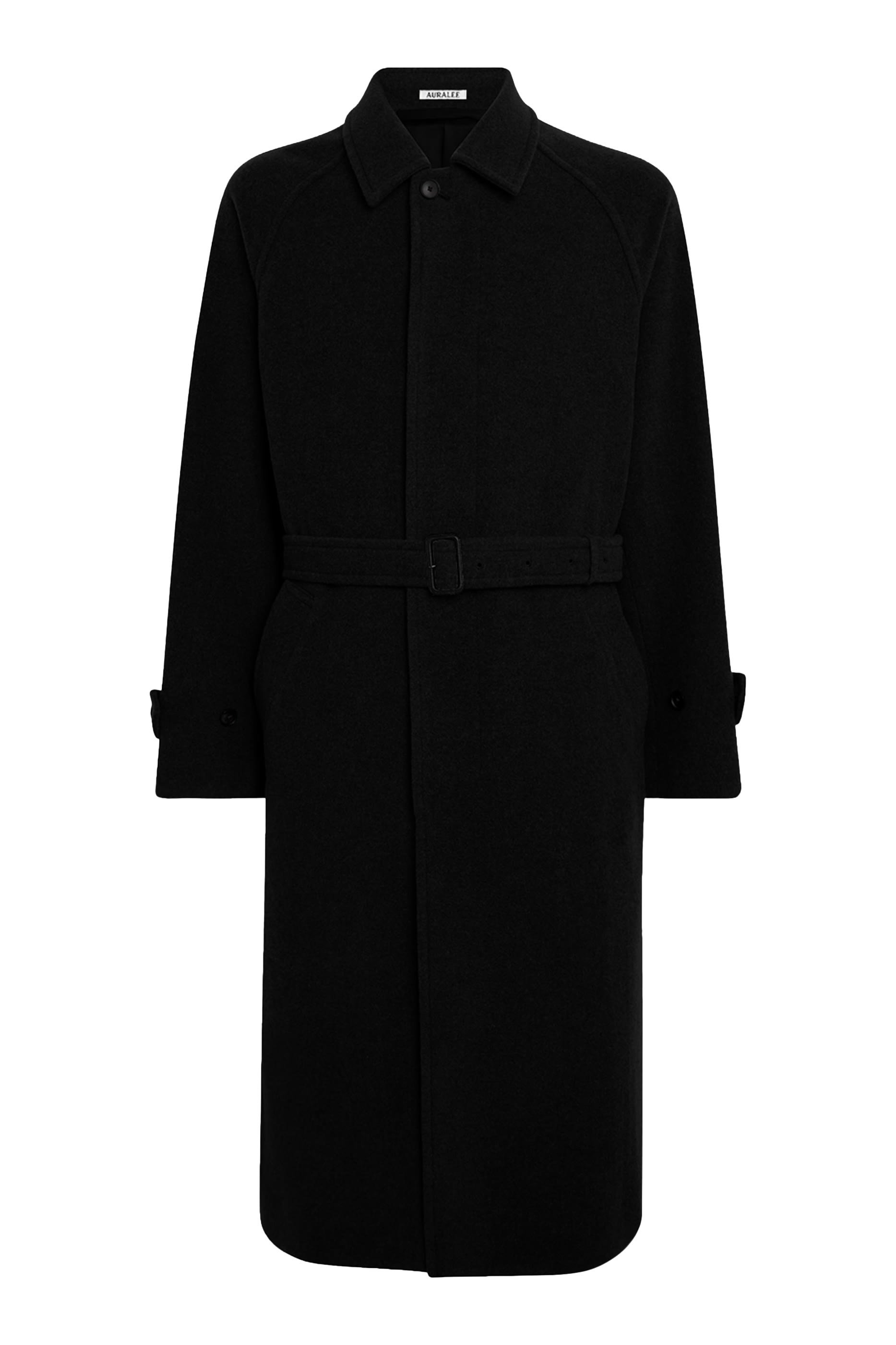 Super Fine Wool Mosser Soutien Collar Coat 