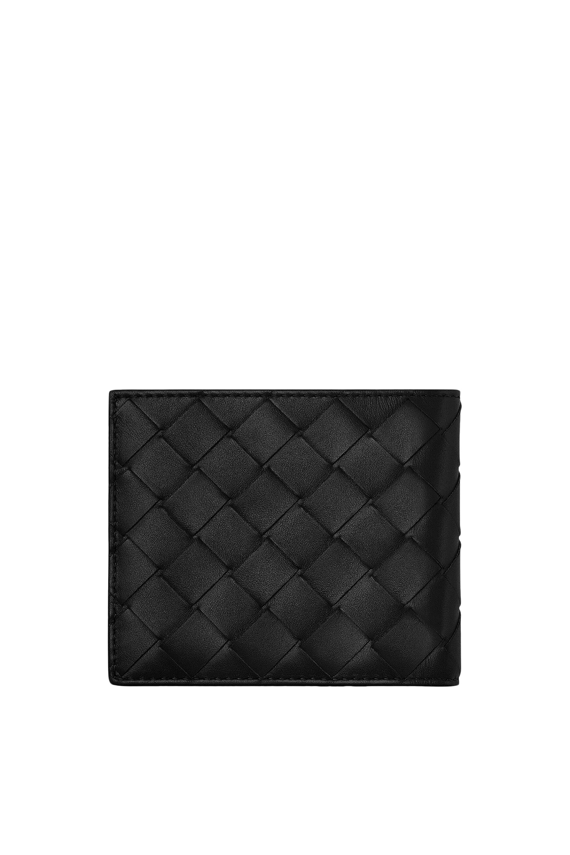 محفظة ثنائية الطيّ جلد مجدول