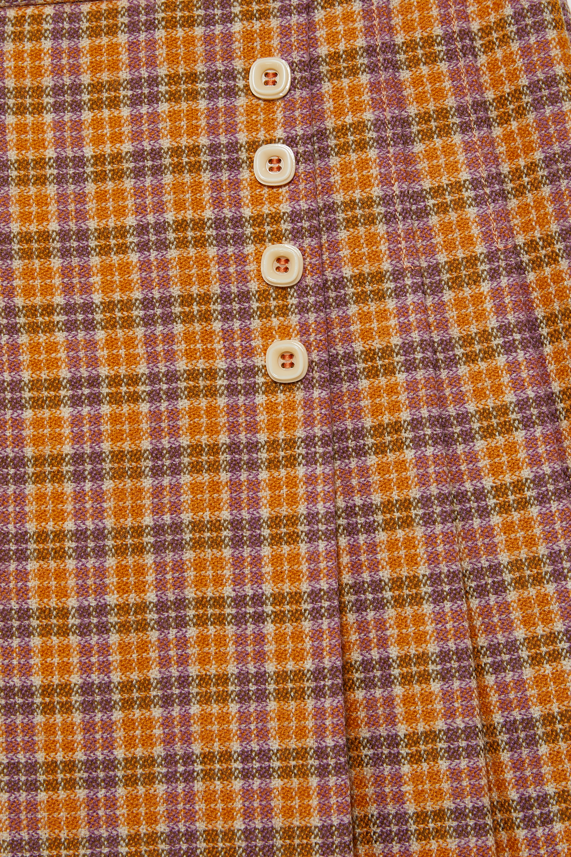 تنورة صوف بنقشة مربعات