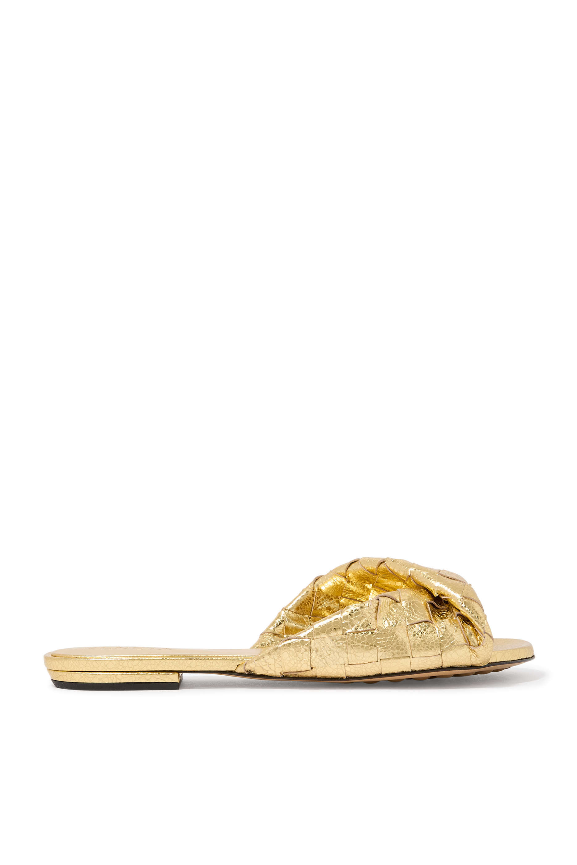 صندل بلينك بكعب مسطح جلد نابا