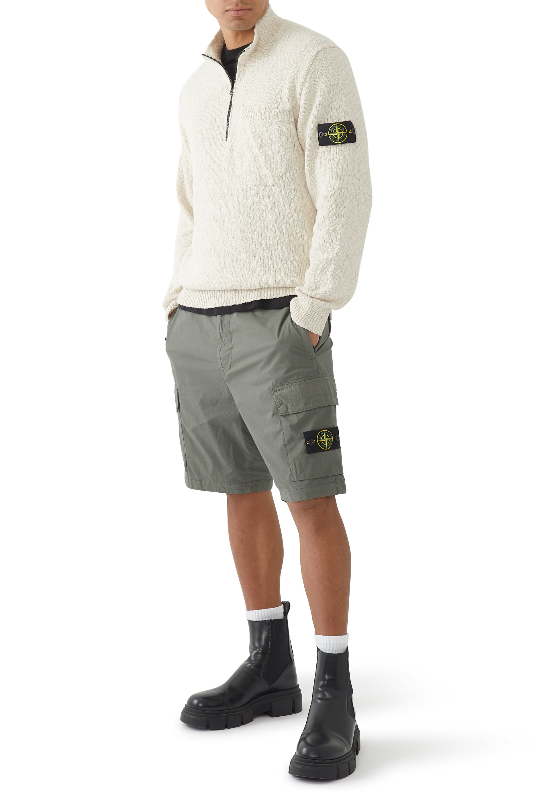 Half-Zipper Knit Sweater