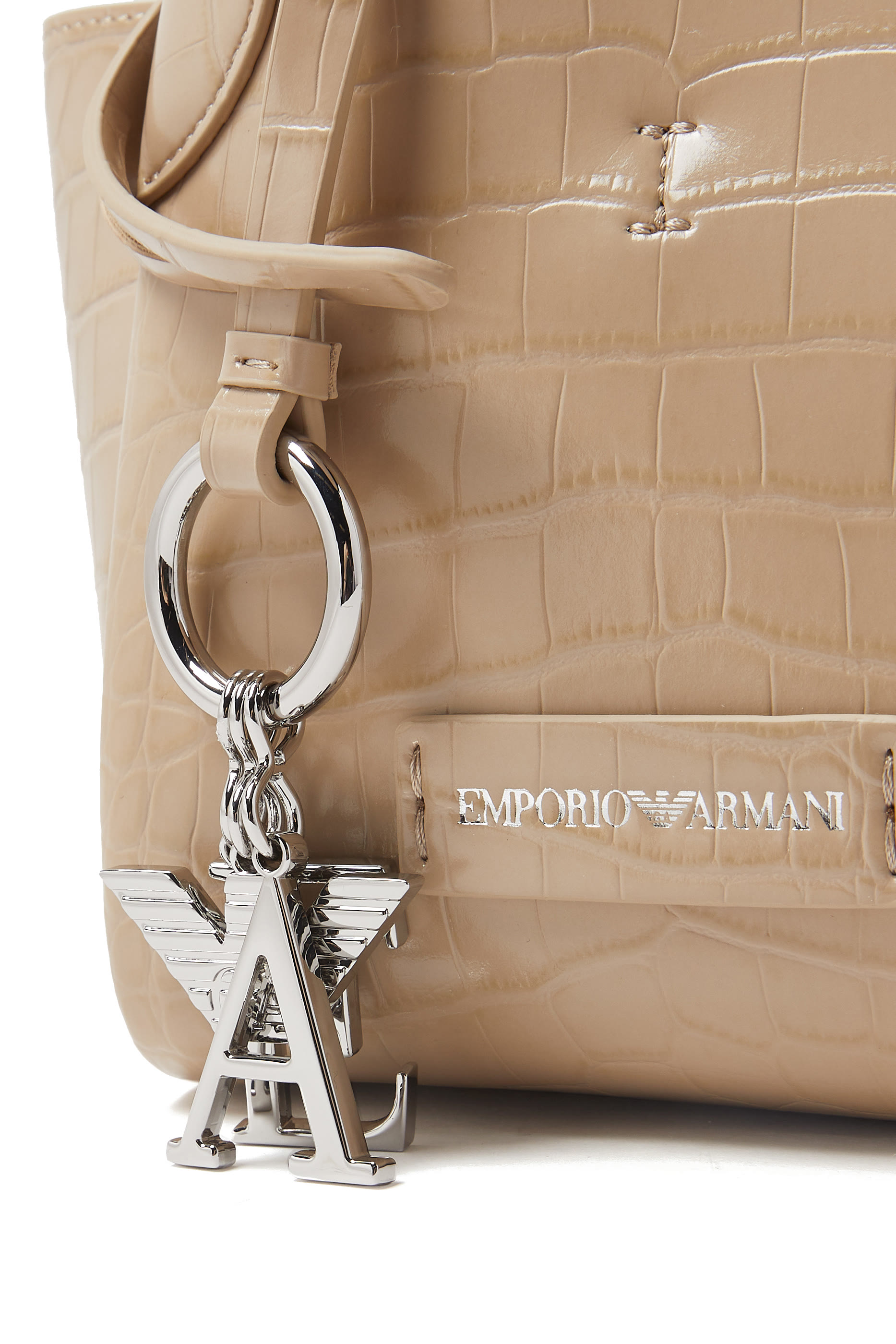 حقيبة يد صغيرة جلد صناعي بنقشة جلد التمساح