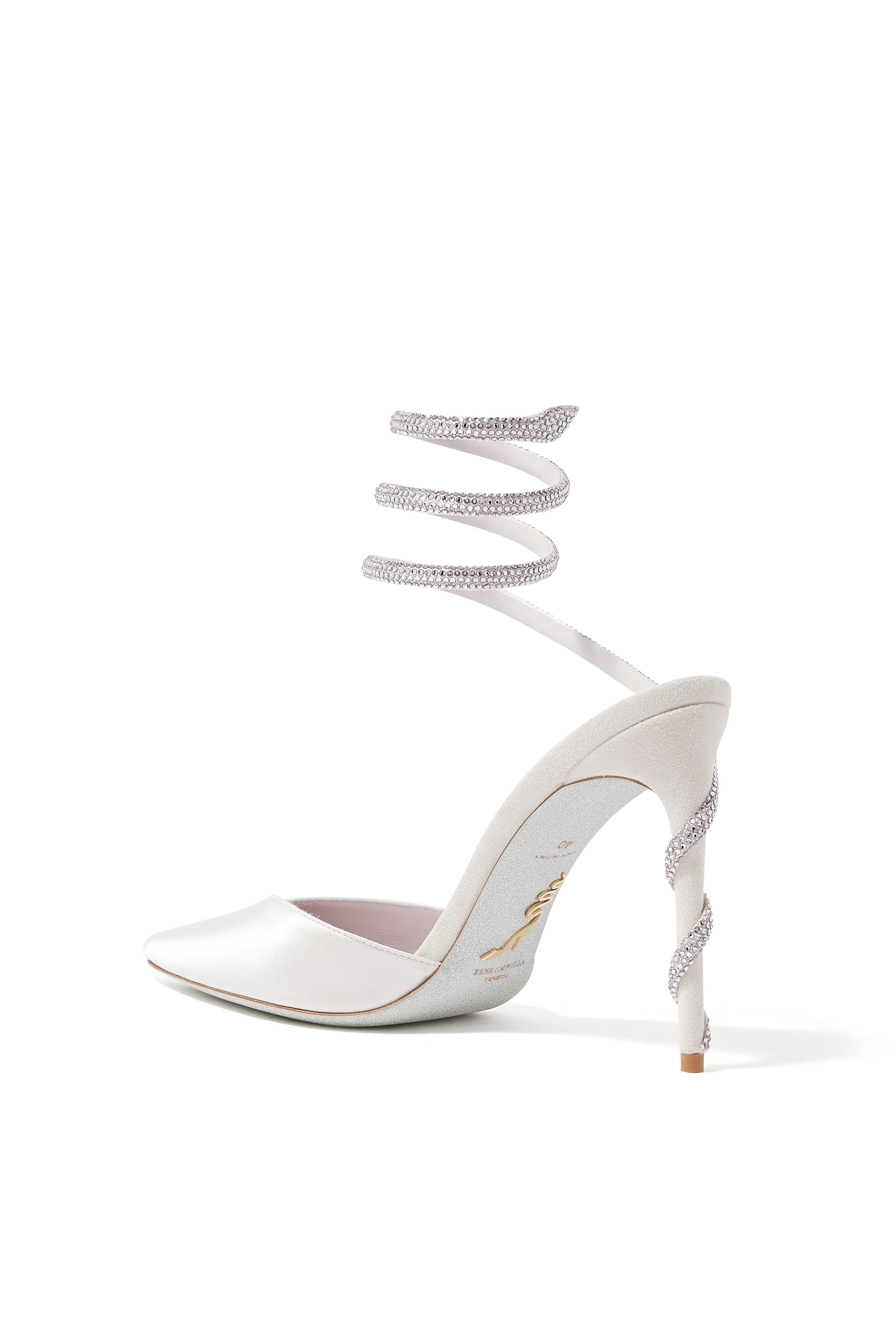 حذاء كليو 105 كلاسيك مرصع بالكريستال يلتف حول القدم