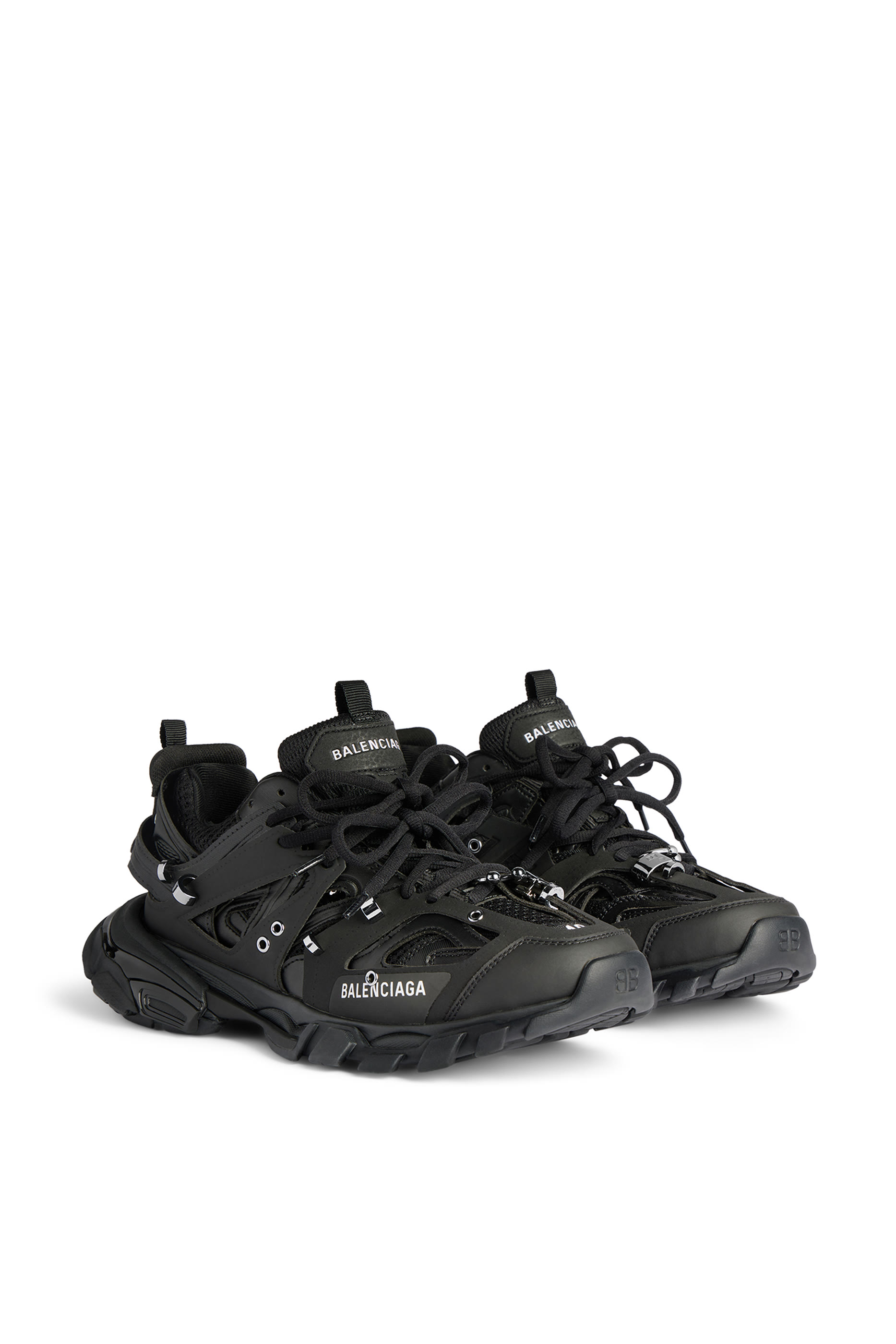 سنيكرز جري تراك مزين بحلي دائرية