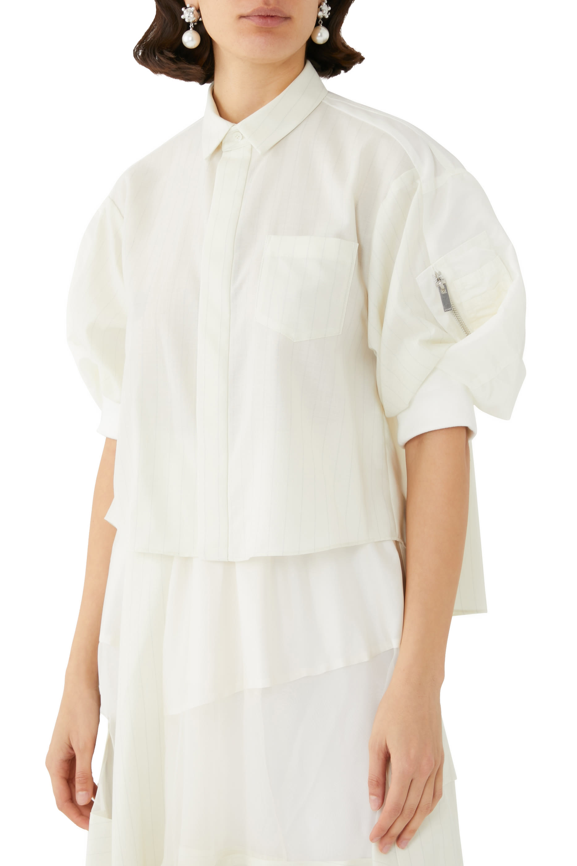 قميص طباشيري مخطط