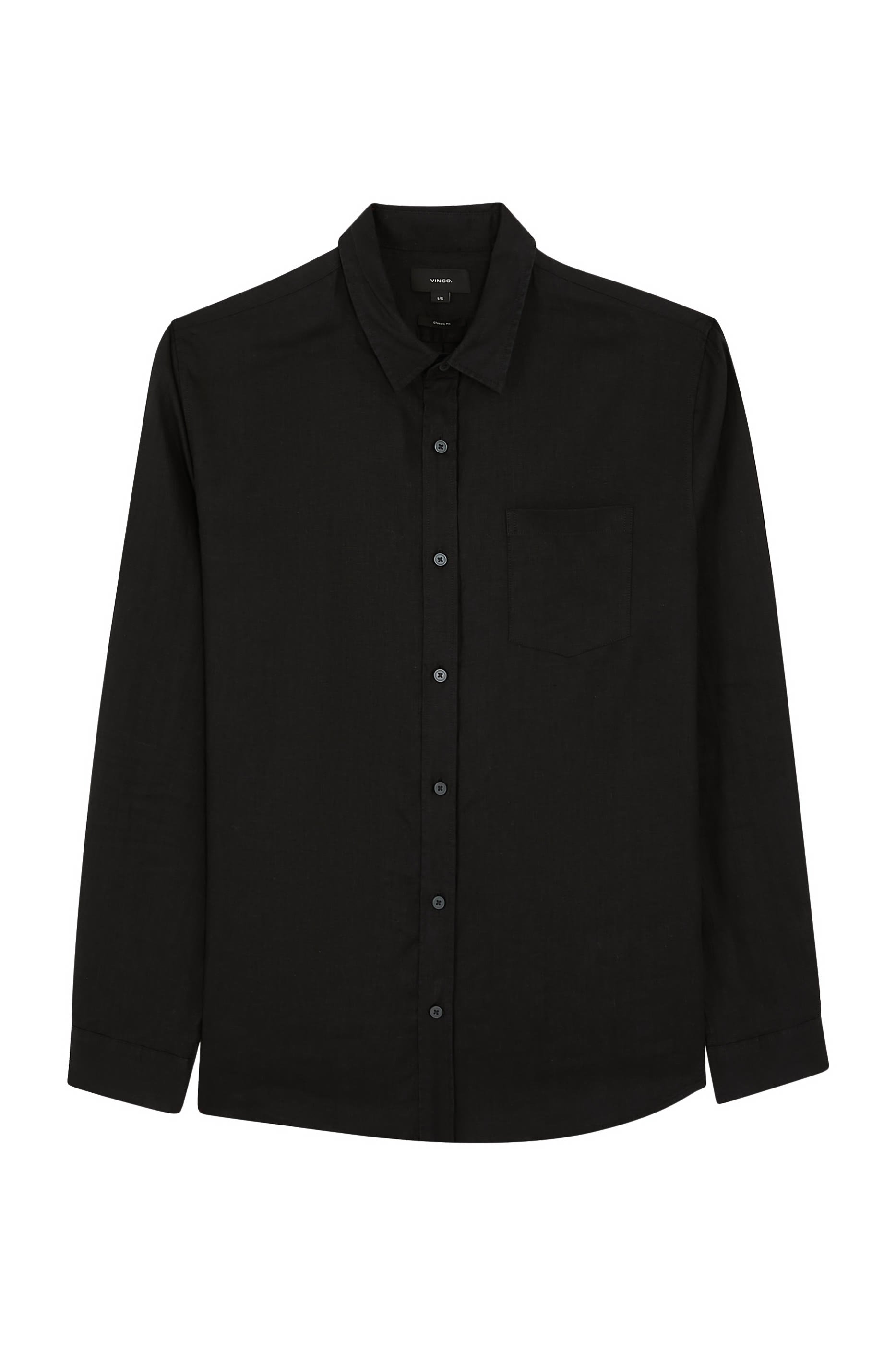 قميص بأكمام طويلة كتان