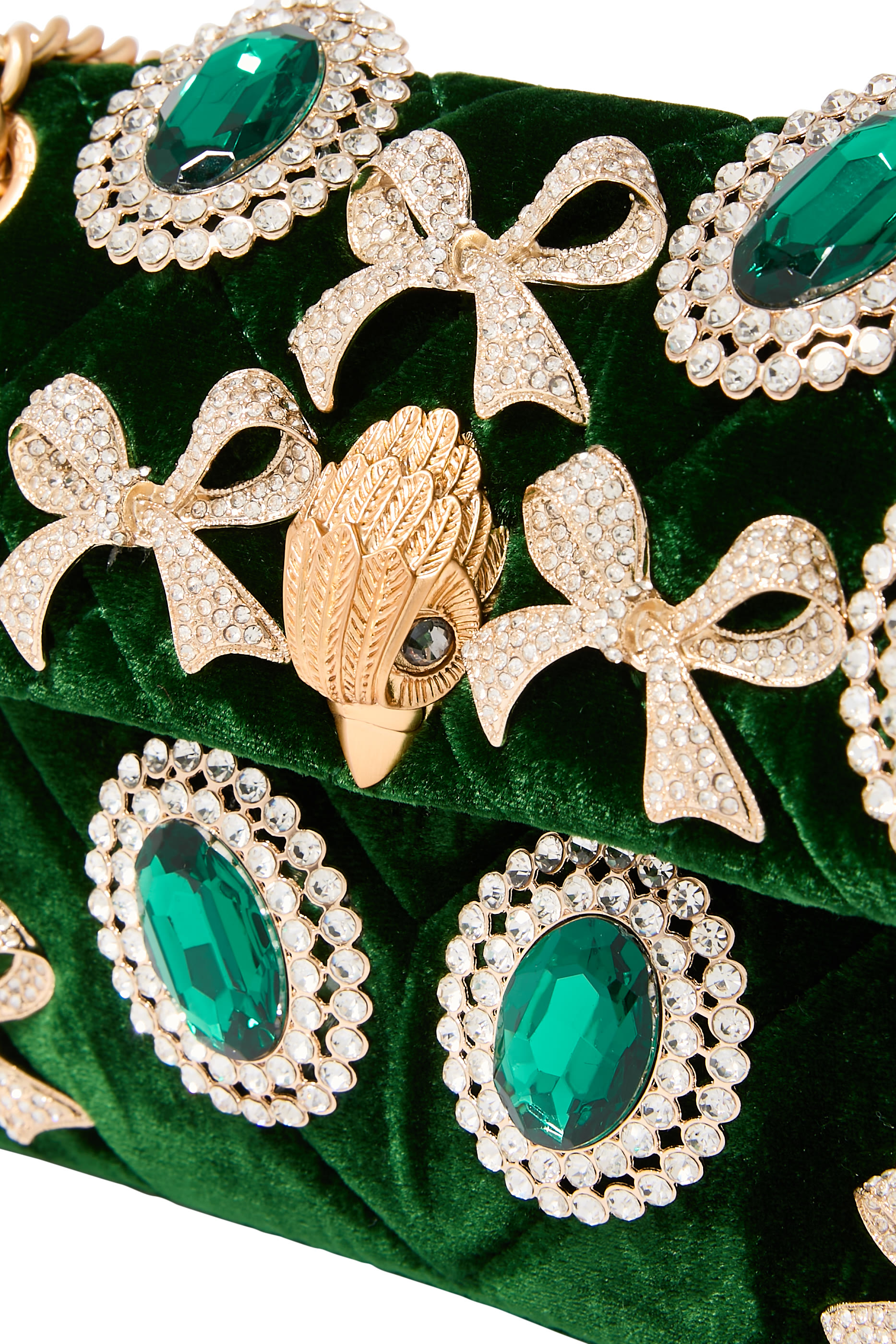 حقيبة كروس بودي صغيرة كنسينغتون قماش مخملي