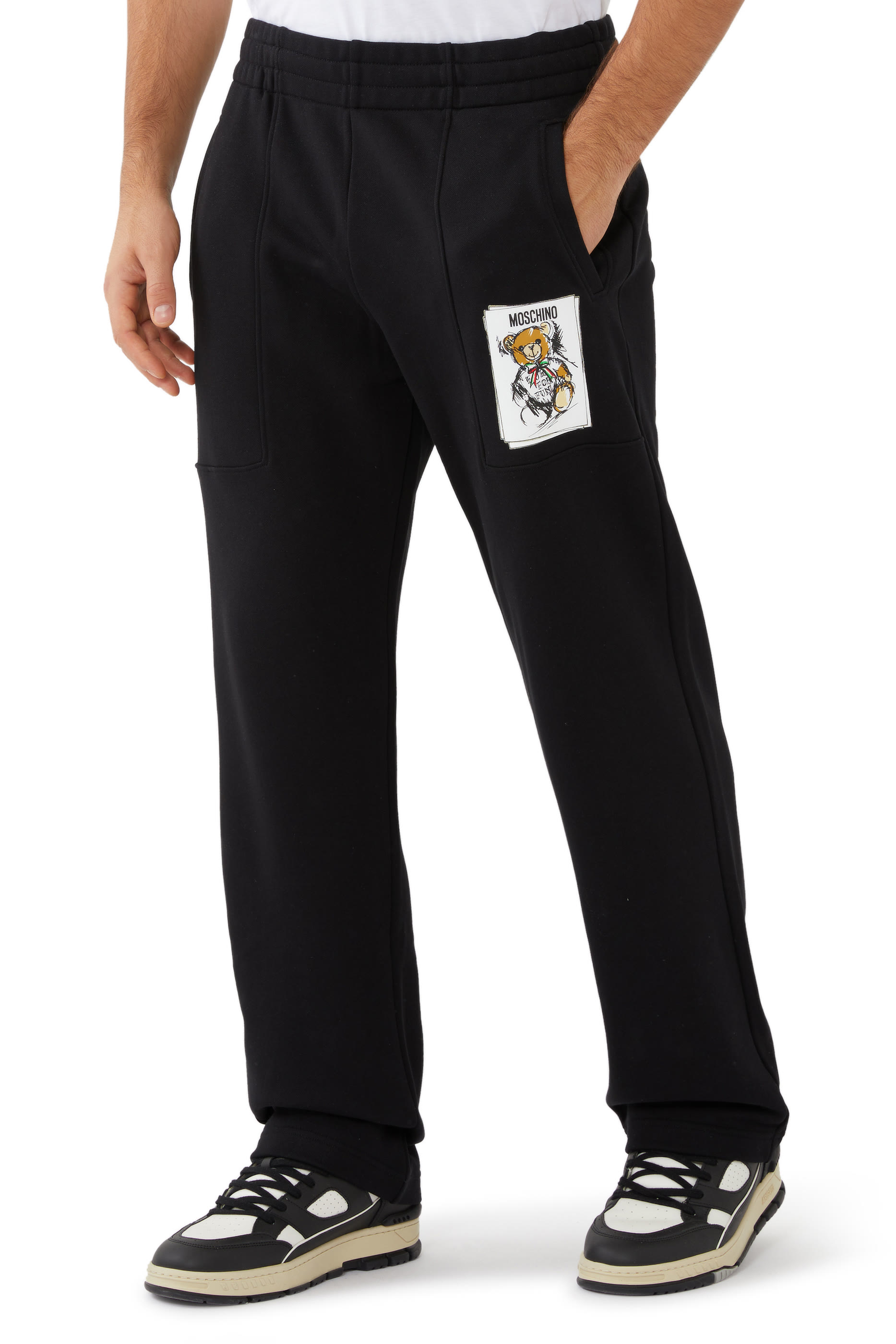 بنطال رياضي مزين بالدب تيدي صوف