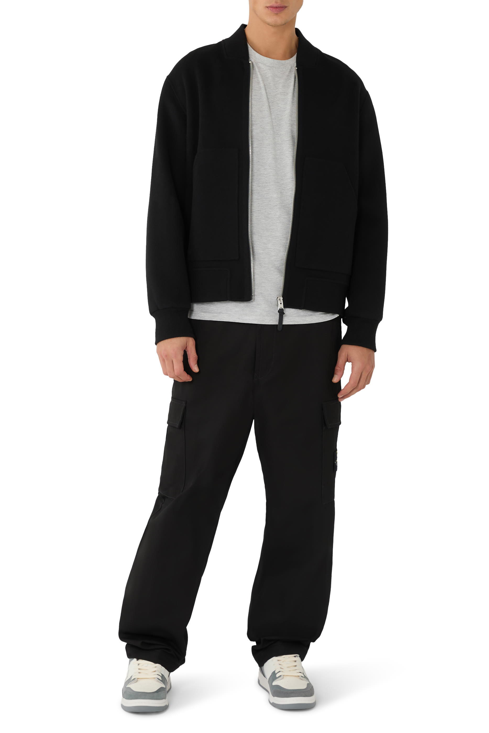 Nylon Belt Loose-Fit Cargo Pants