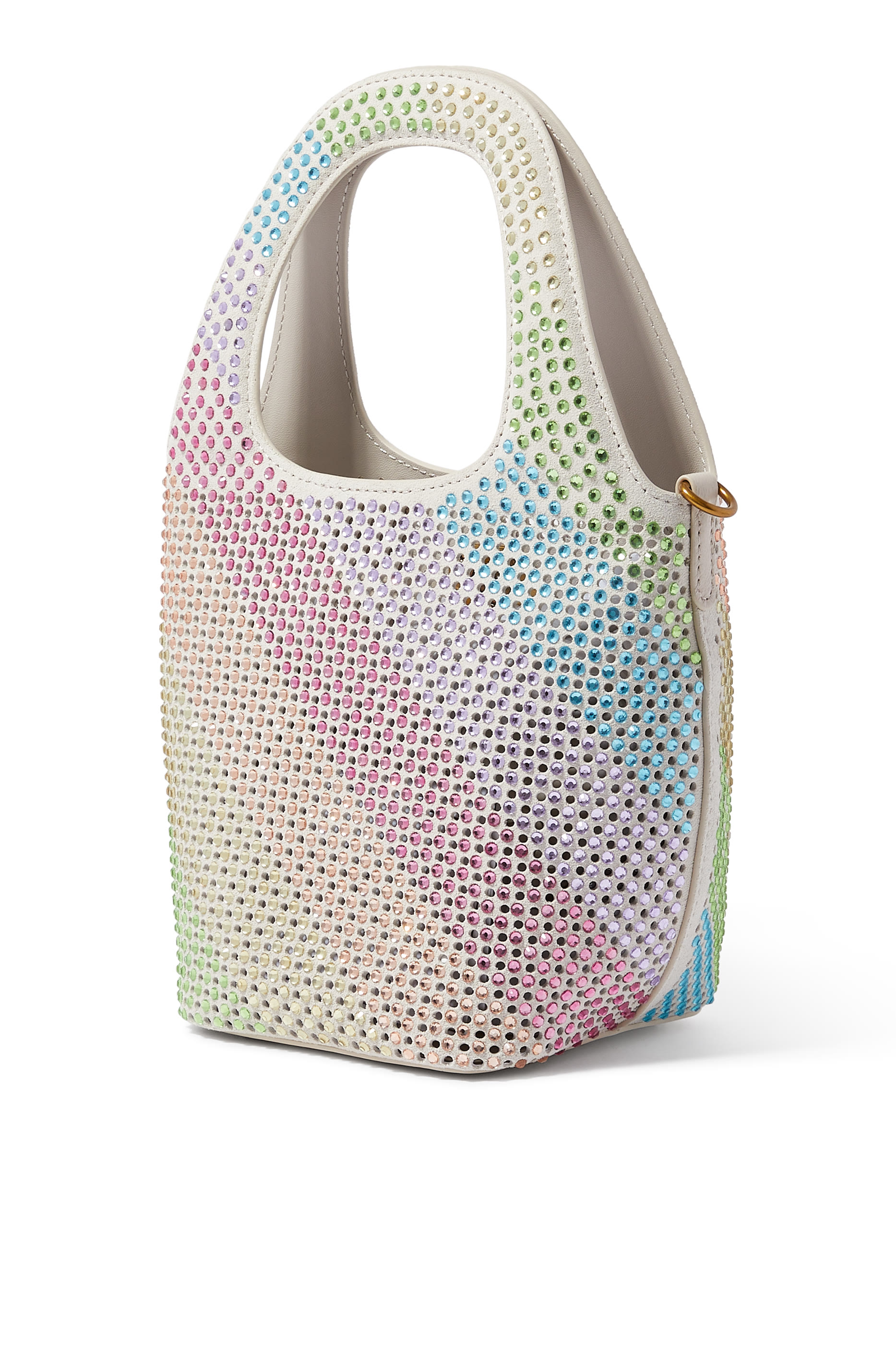 حقيبة باكيت تشيلسي صغيرة مرصعة بالكريستال