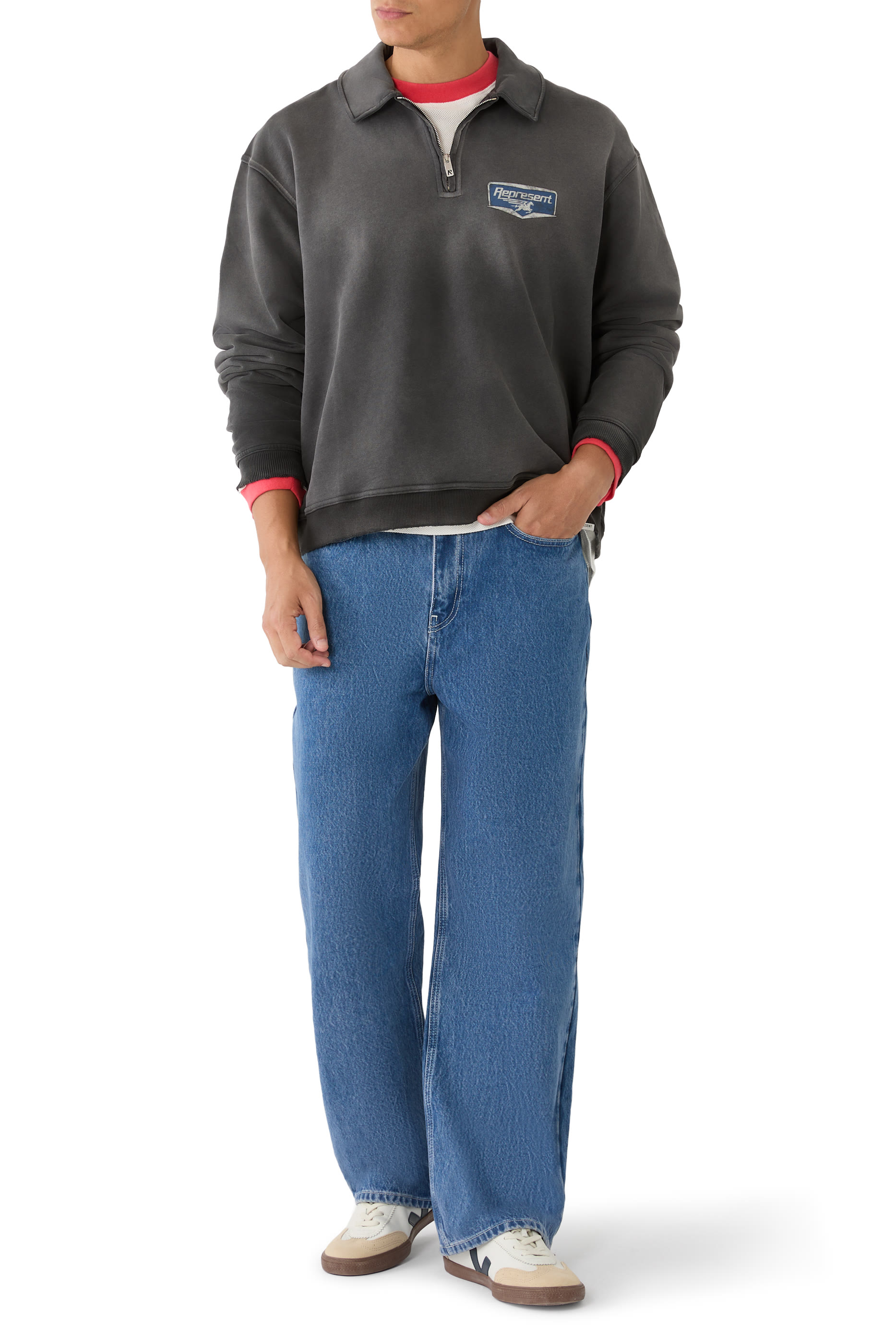 سويت شيرت ناثينج فاستر بربع سحاب