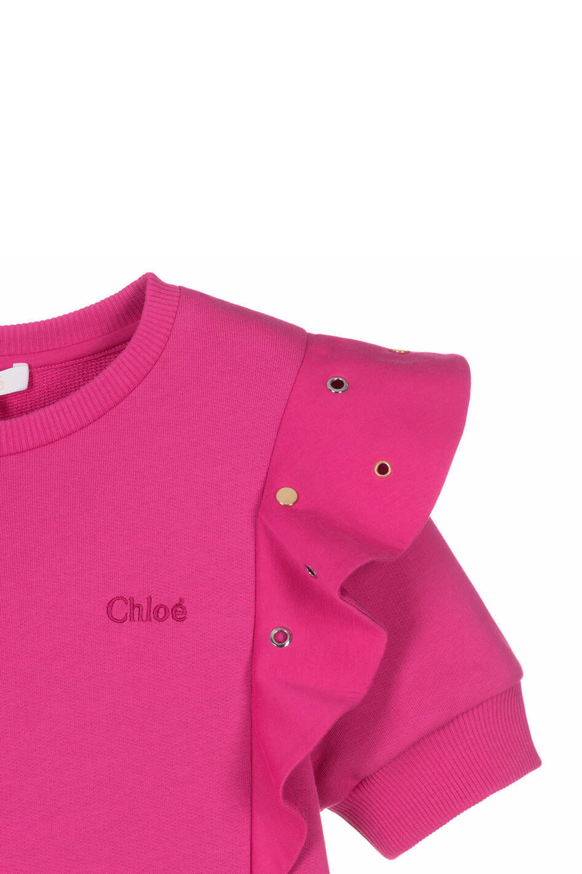 فستان قطن بحلي معدنية مفرغة للأطفال