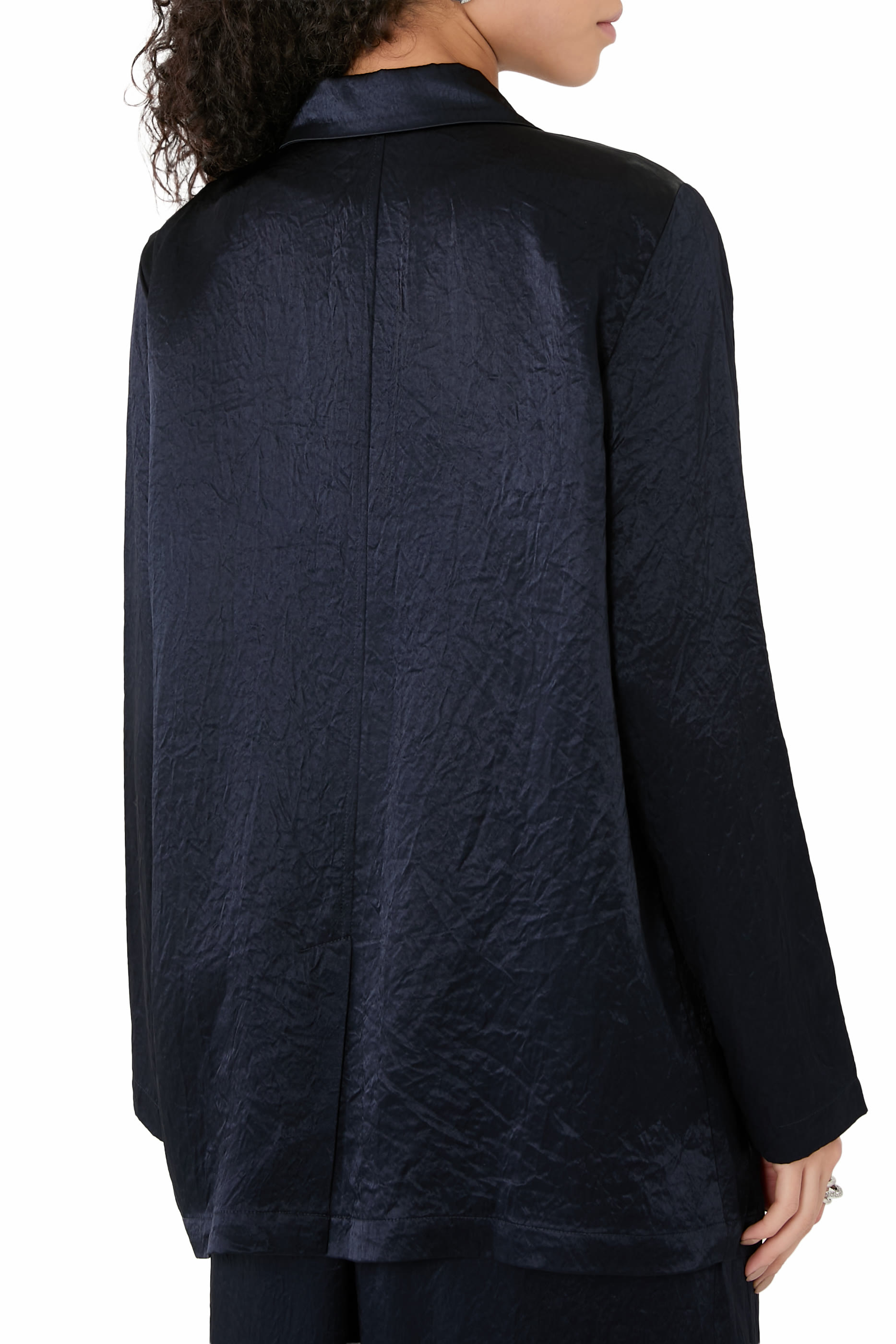 بليزر طويل ستان بارز الملمس