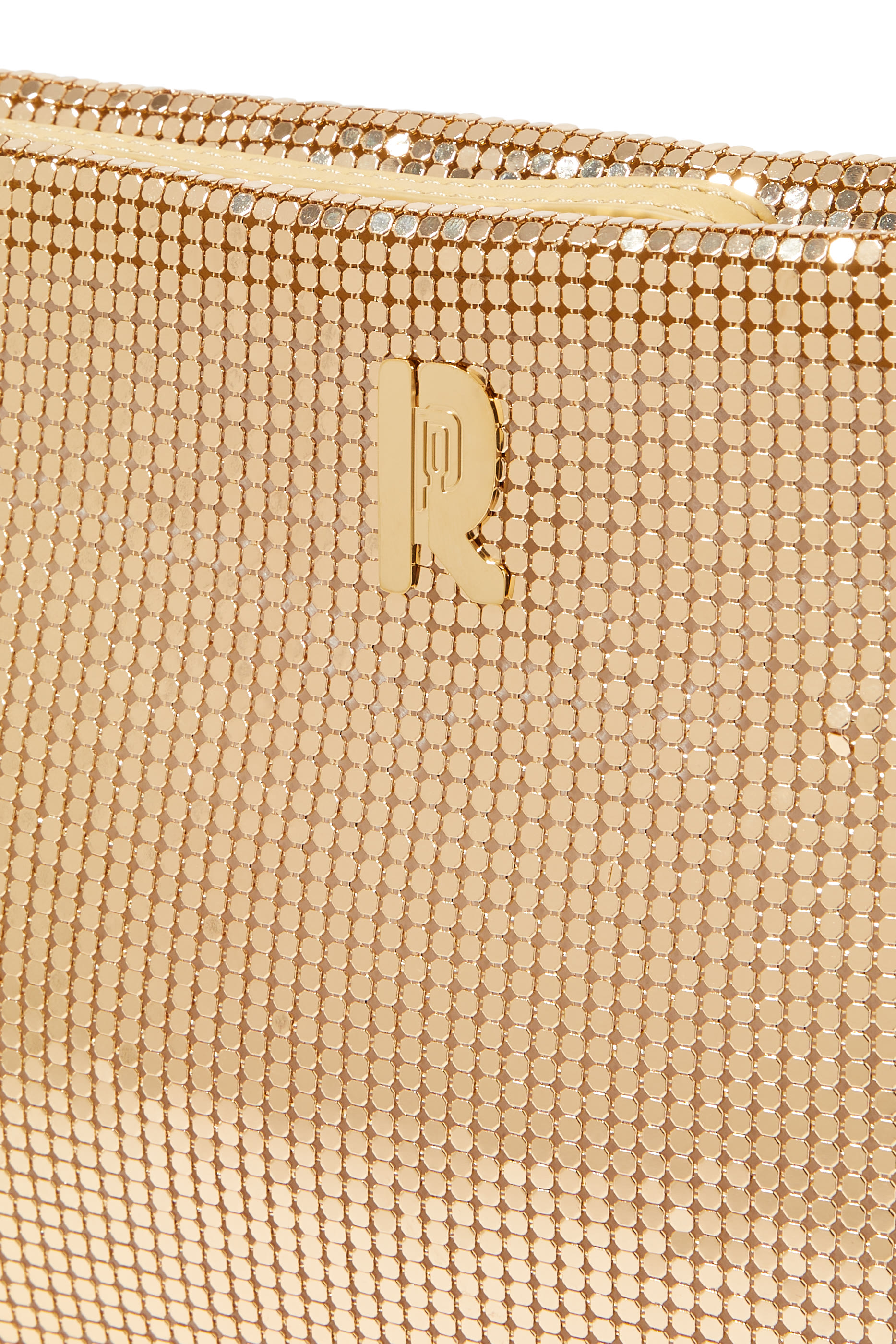 حقيبة صغيرة ذهبية قماشية