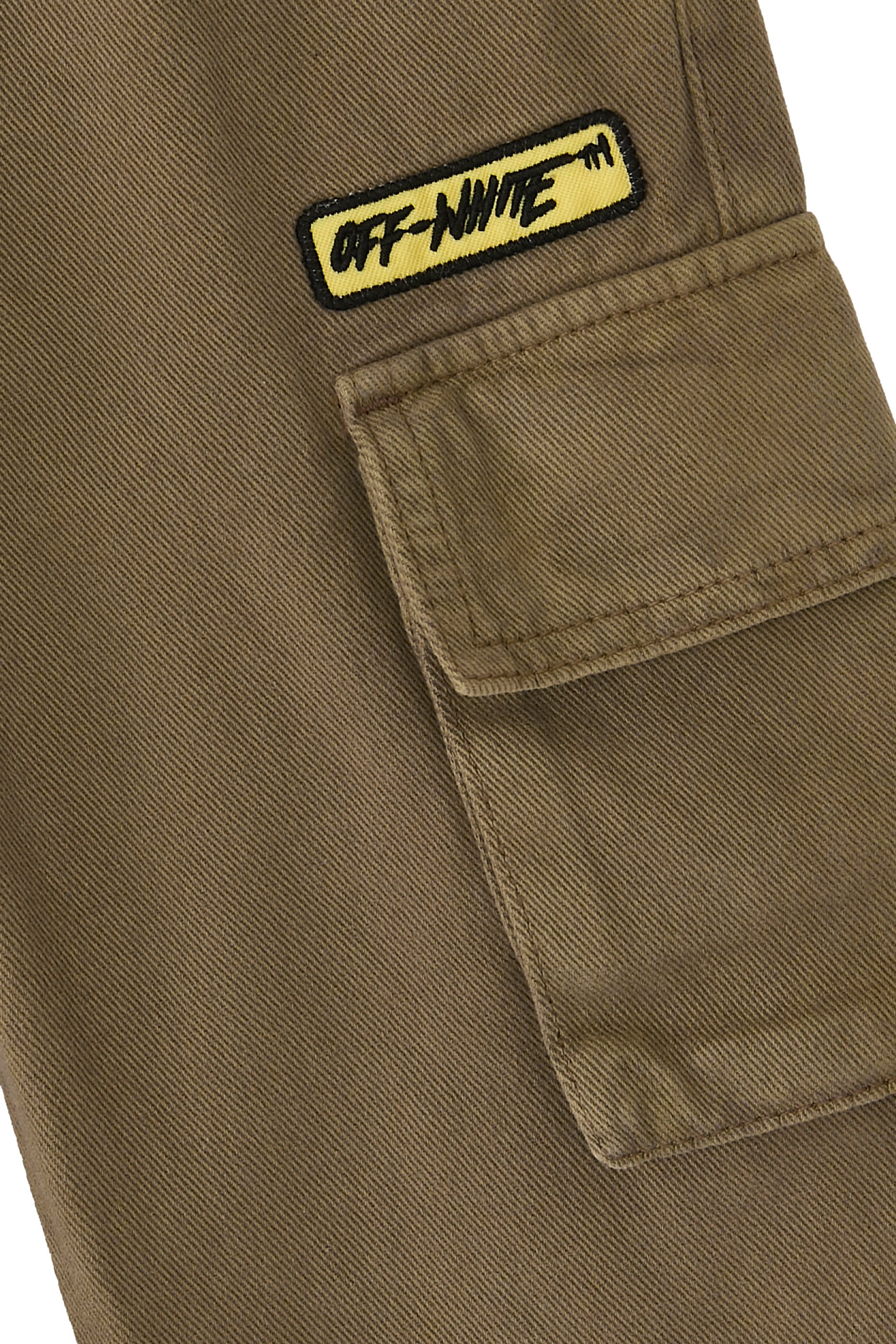 Kids Logo Patch Ddiagonal Cargo Pants