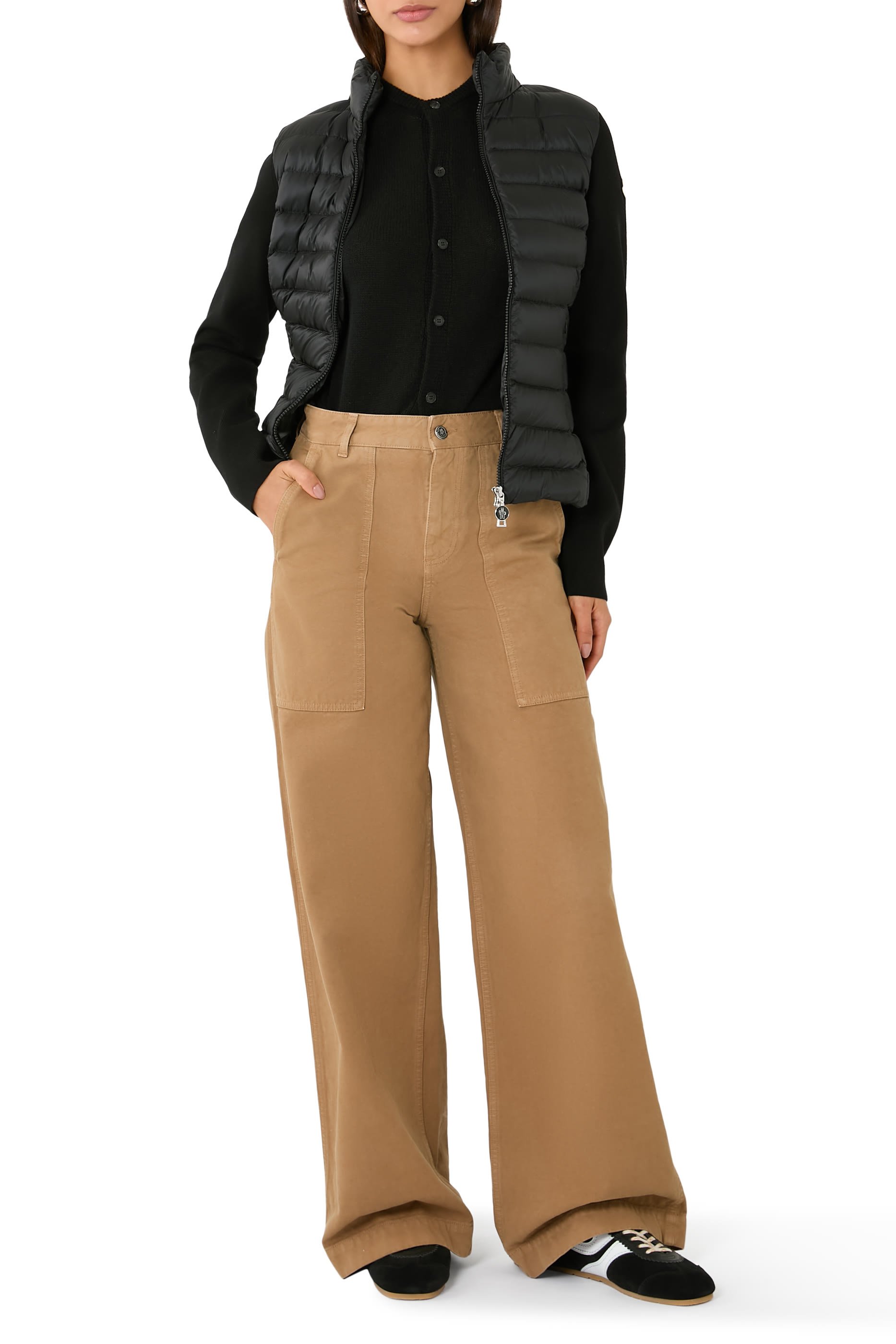 كارديجان مبطن بسحاب صوف