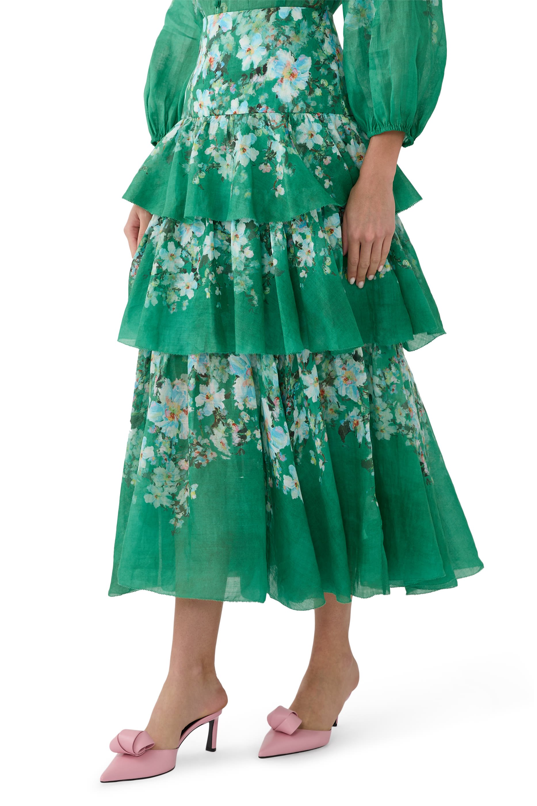 تنورة إيفرلي بتصميم متدرج