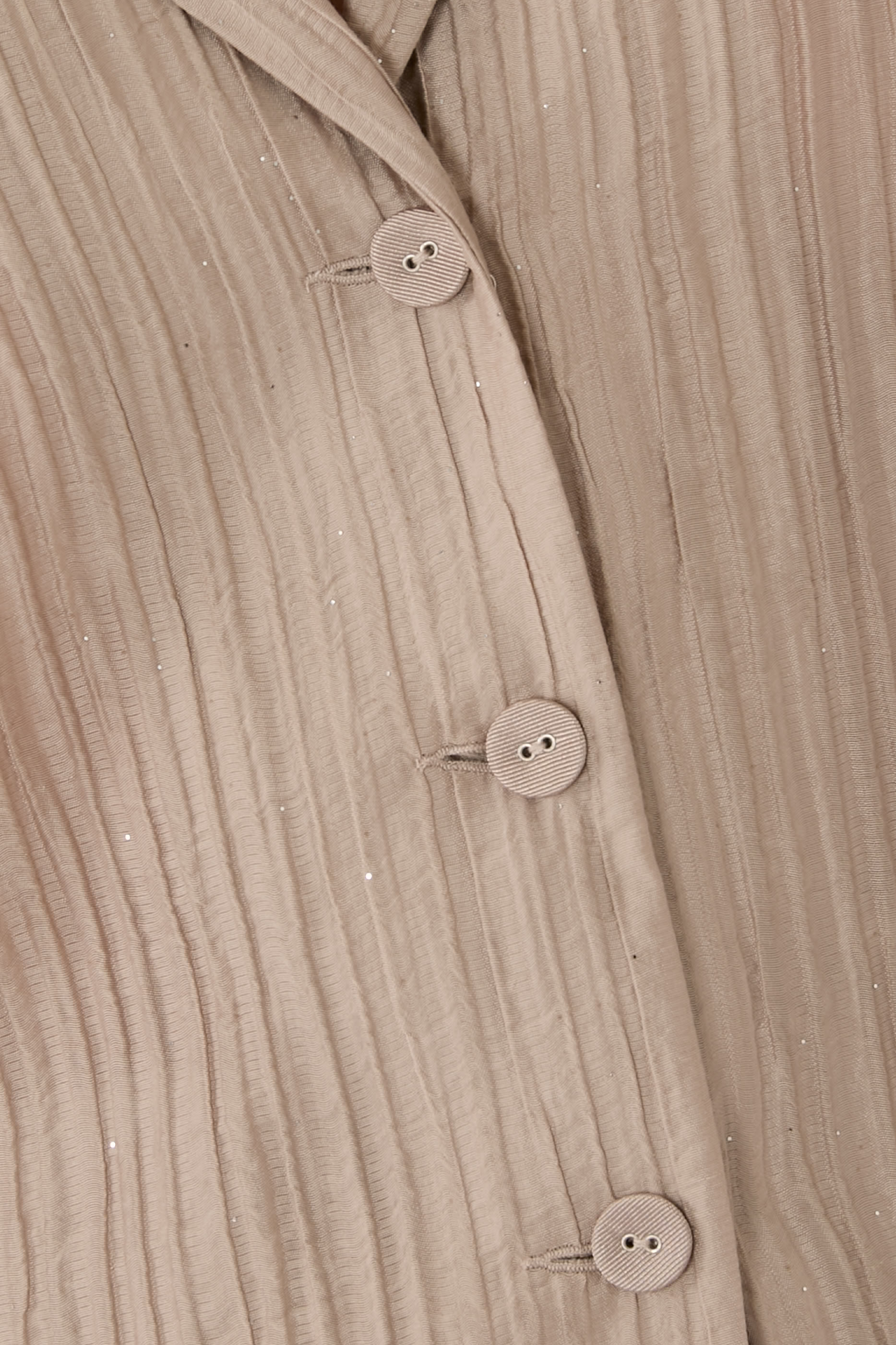 Button-Up Pleated Shirt