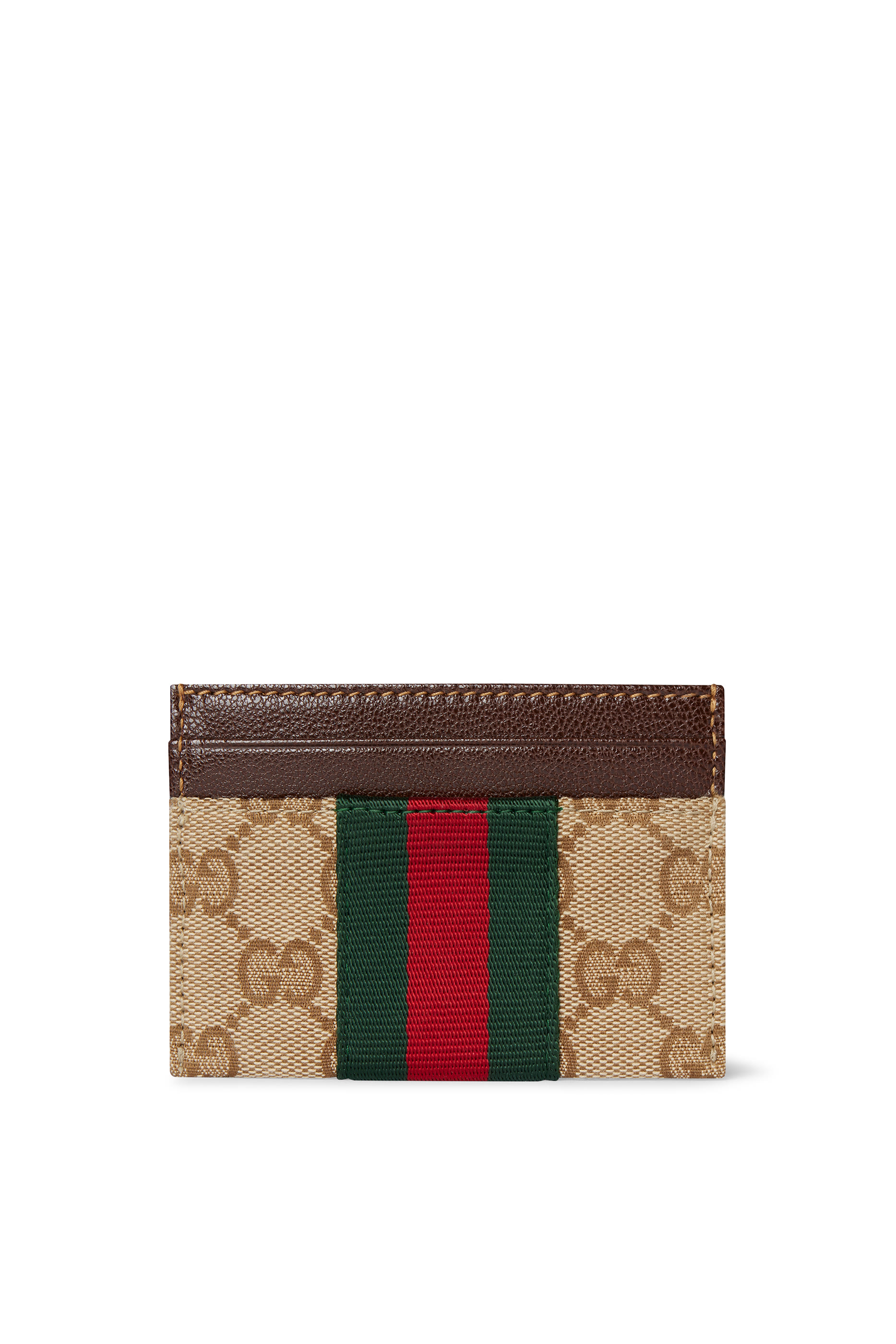 حافظة بطاقات بشعار الماركة وشريط ويب