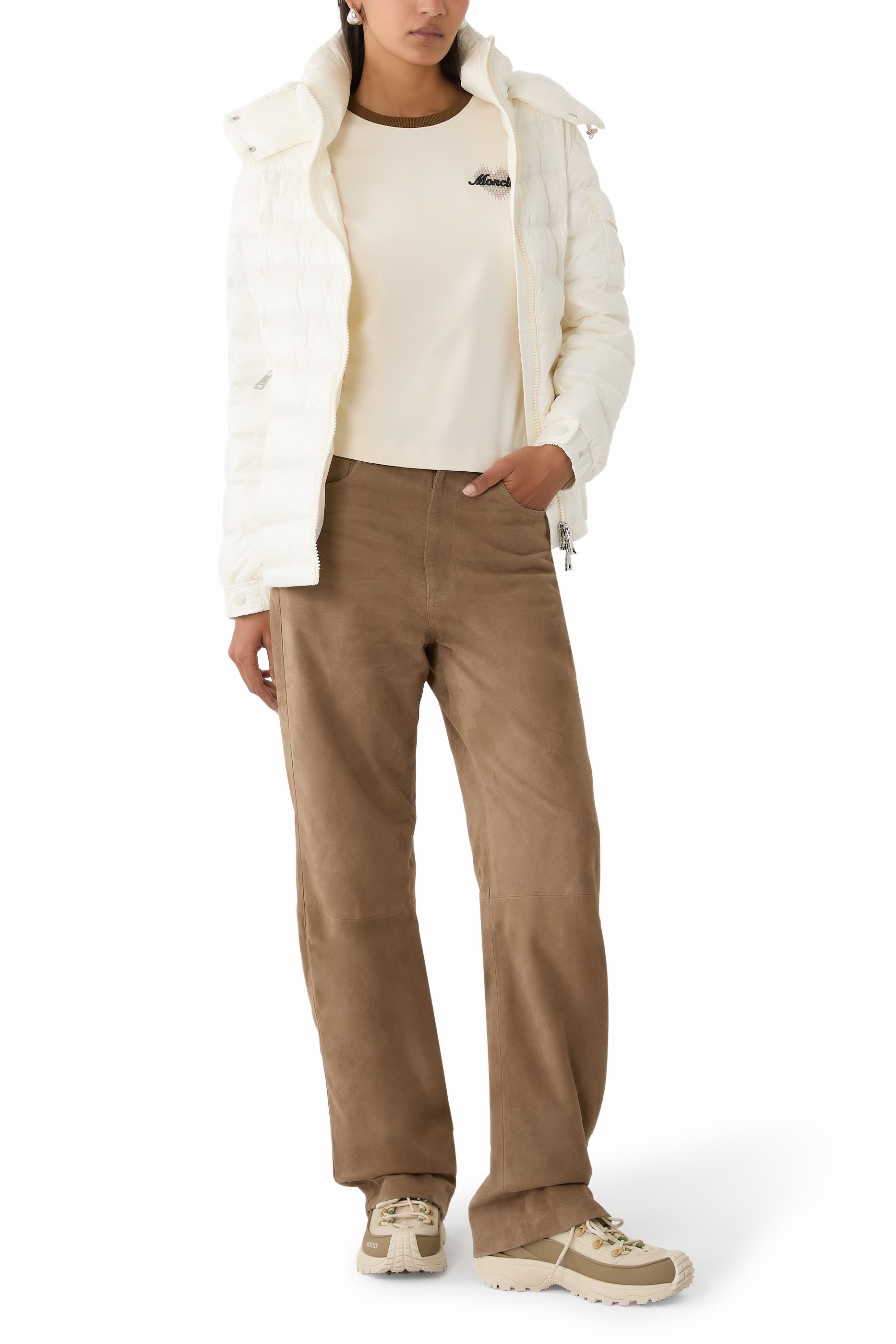 جاكيت دالس قصير بتصميم مبطن بغطاء للرأس