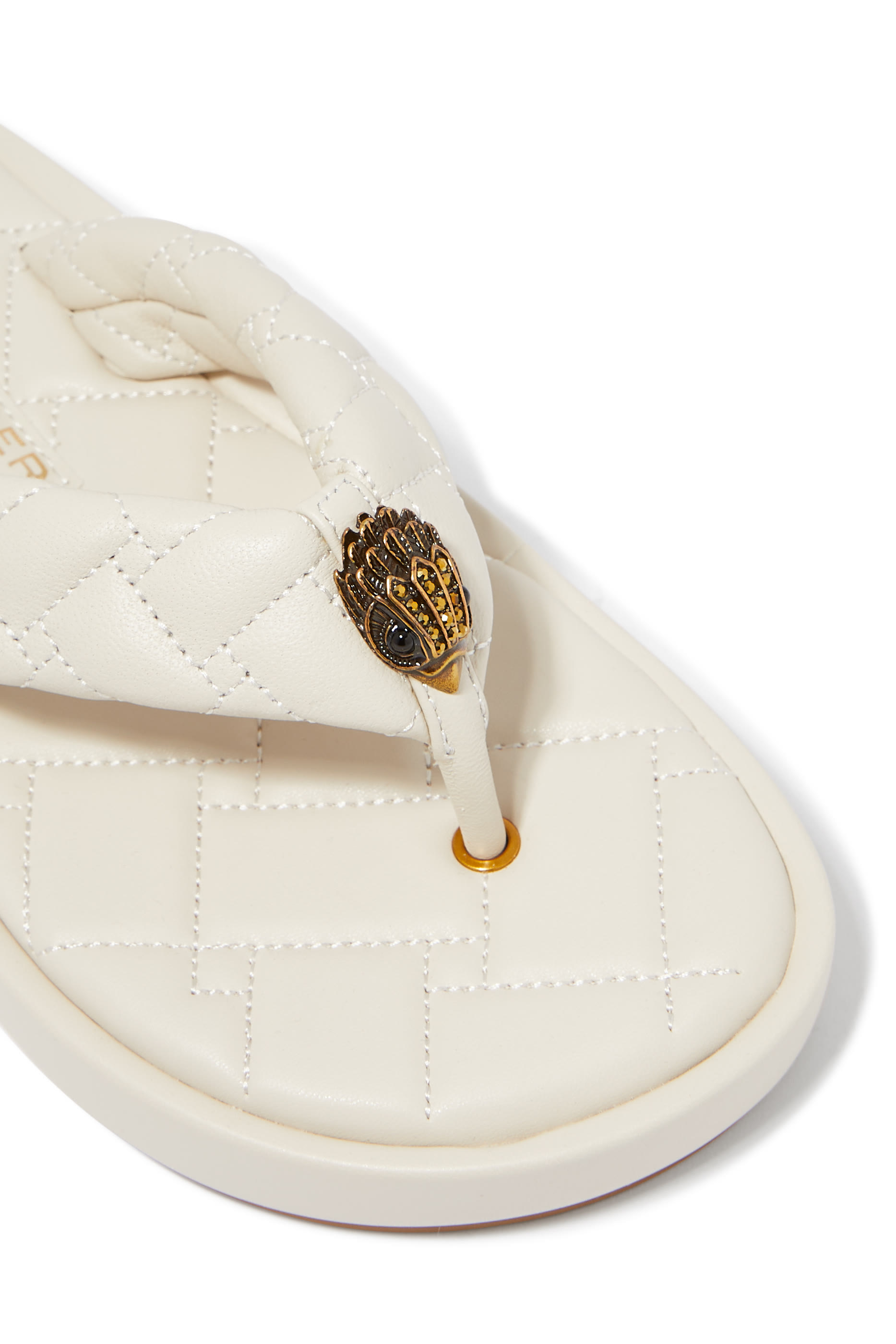 حذاء كنسينغتون مفتوح من الخلف بتصميم منفوخ جلد