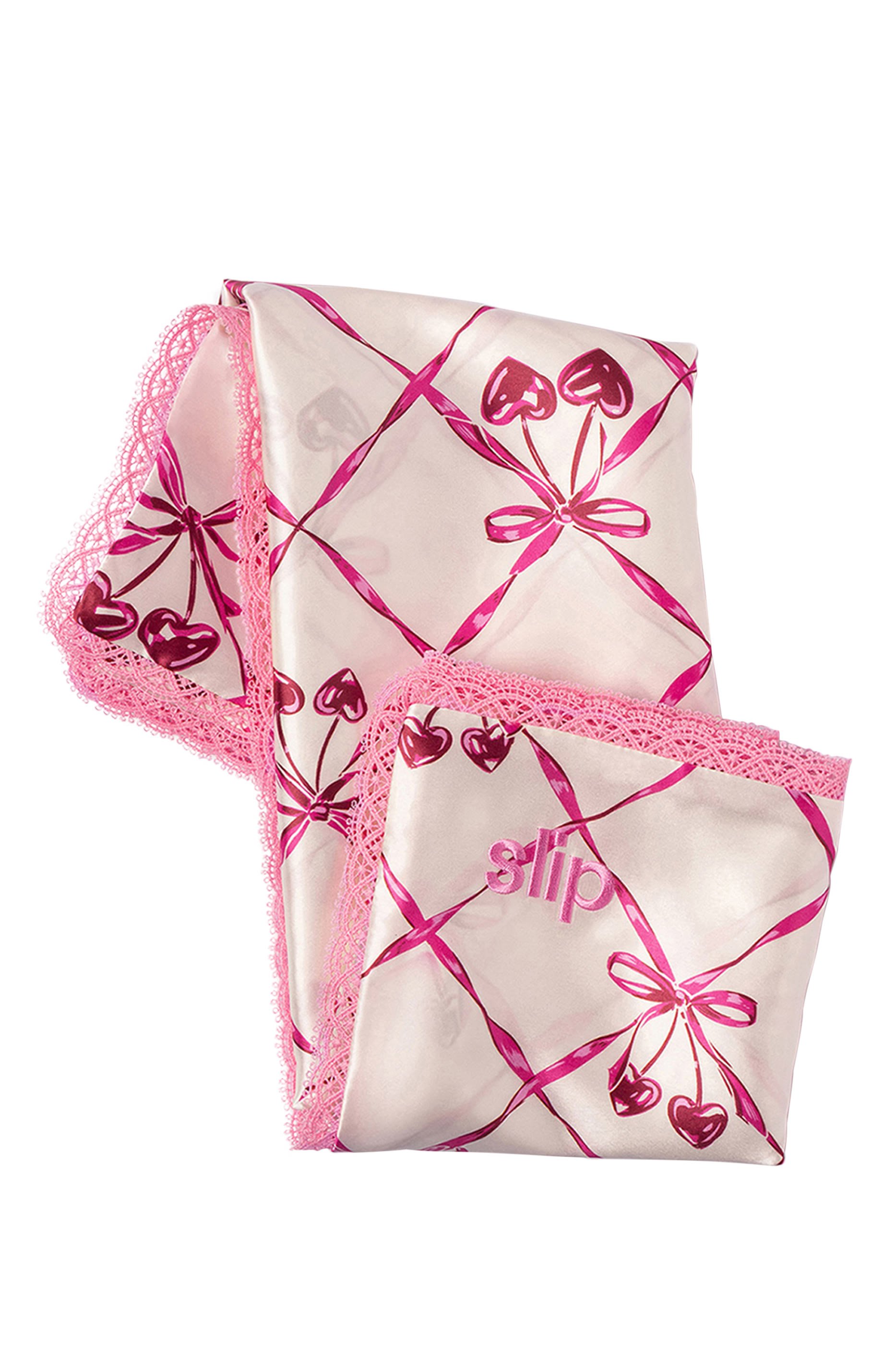 غطاء وسادة سويت تشيري بحجم كوين حرير