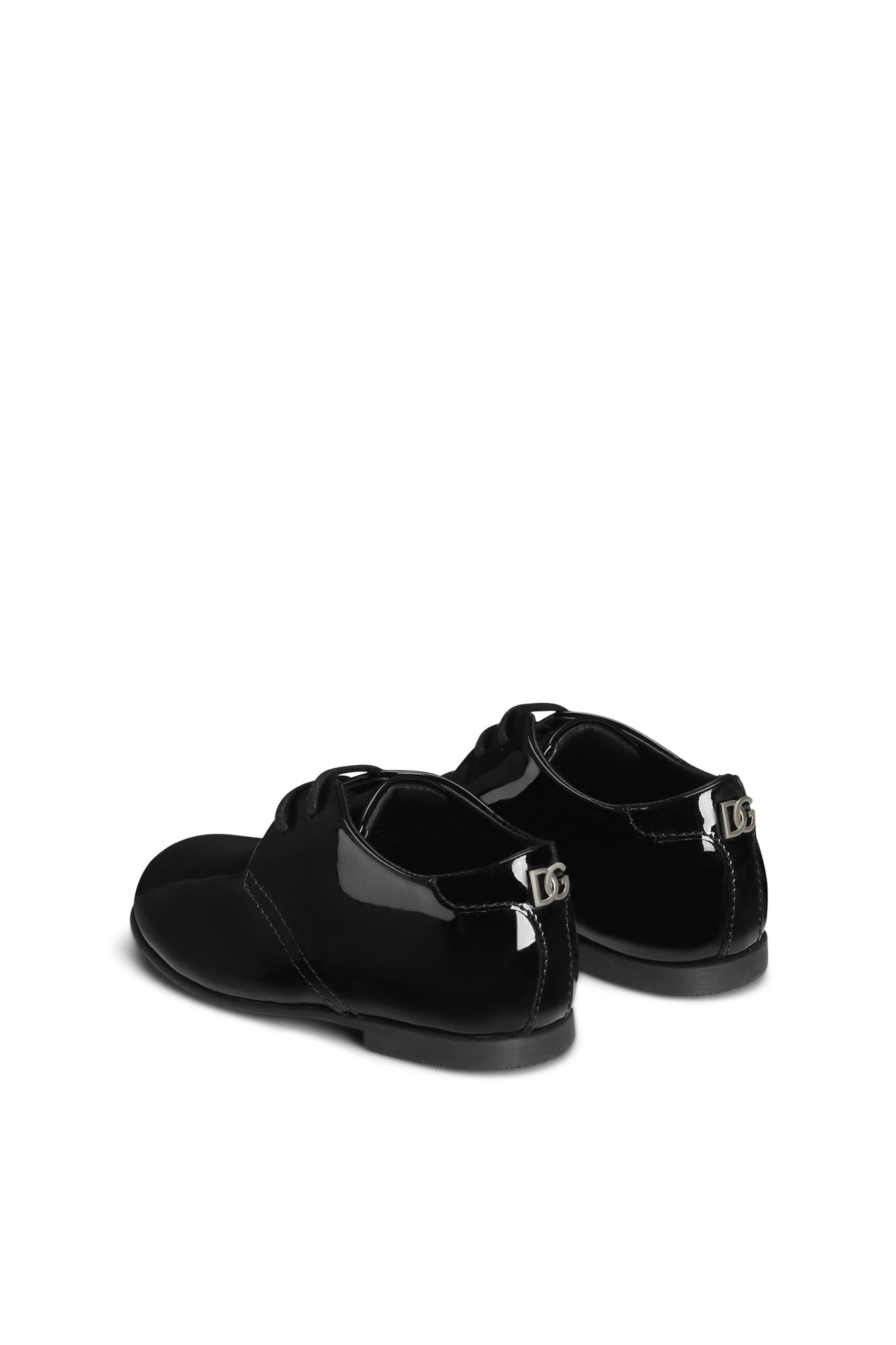 حذاء ديربي جلد عجل لامع للأطفال