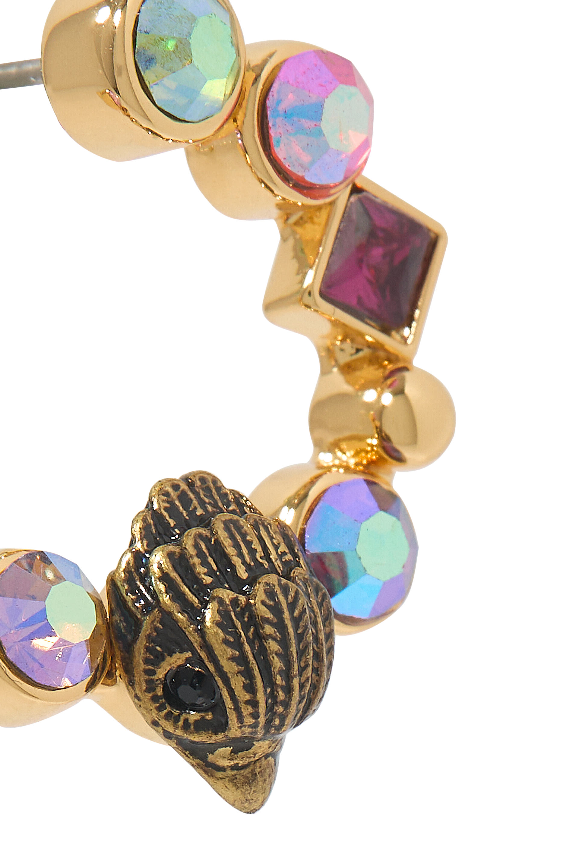 أقراط مرصعة بكريستال متنوع