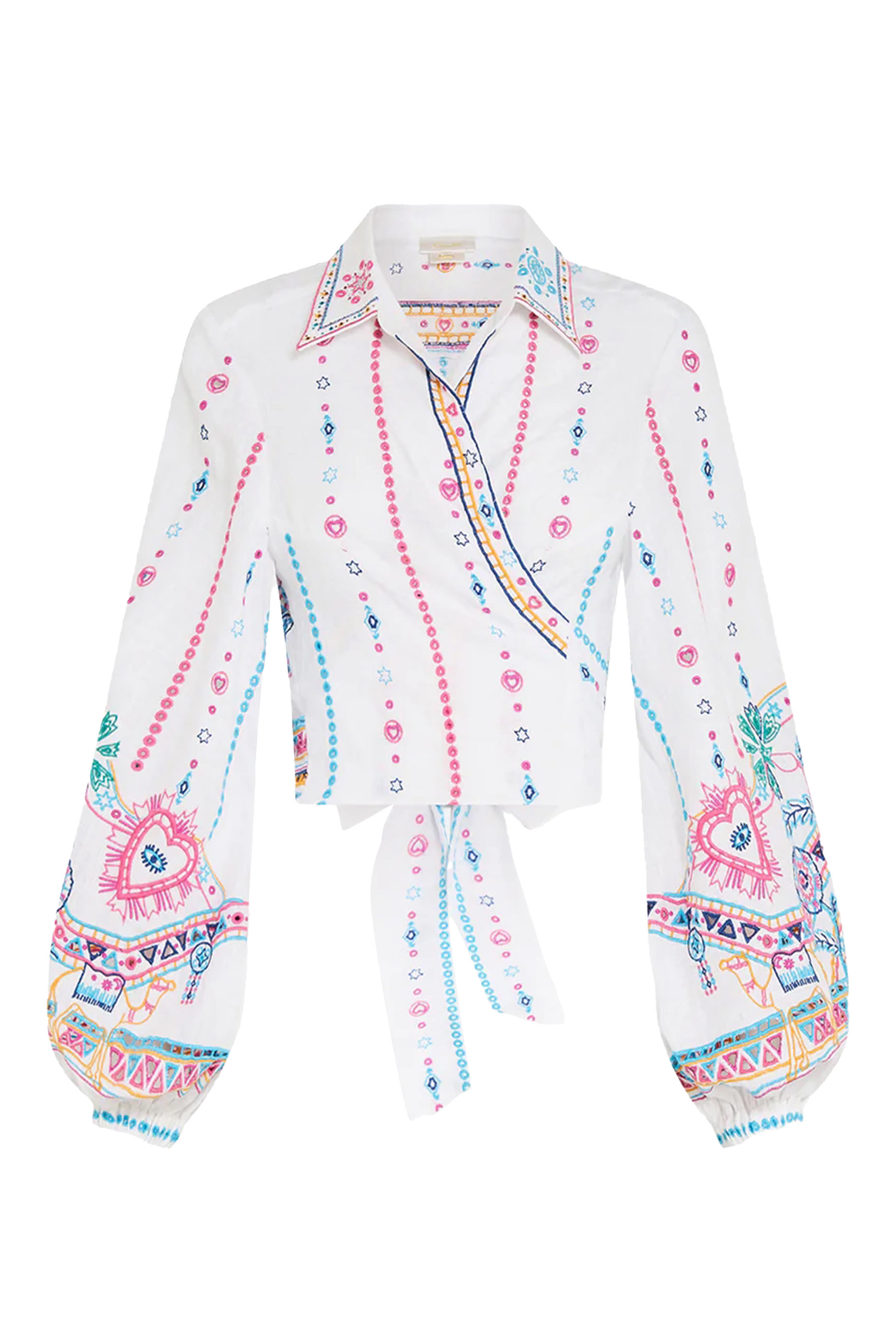 قميص قصير بتصميم ملفوف