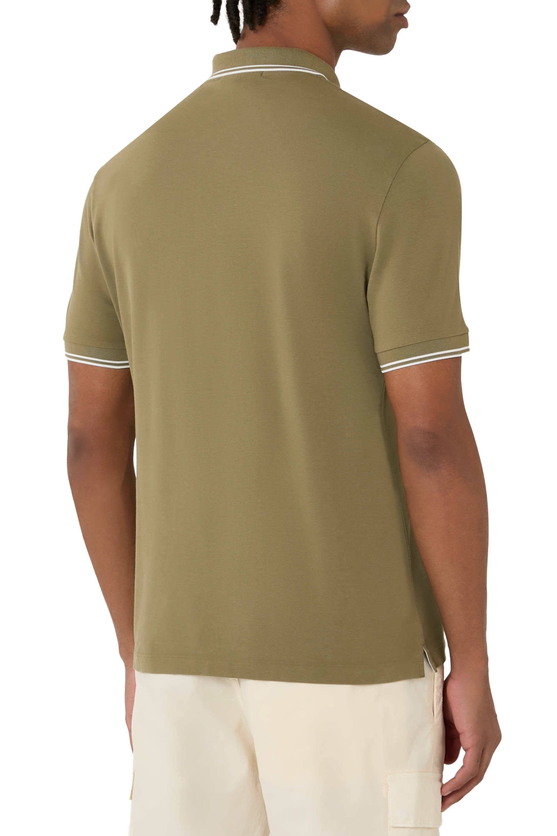 قميص بولو برقعة البوصلة