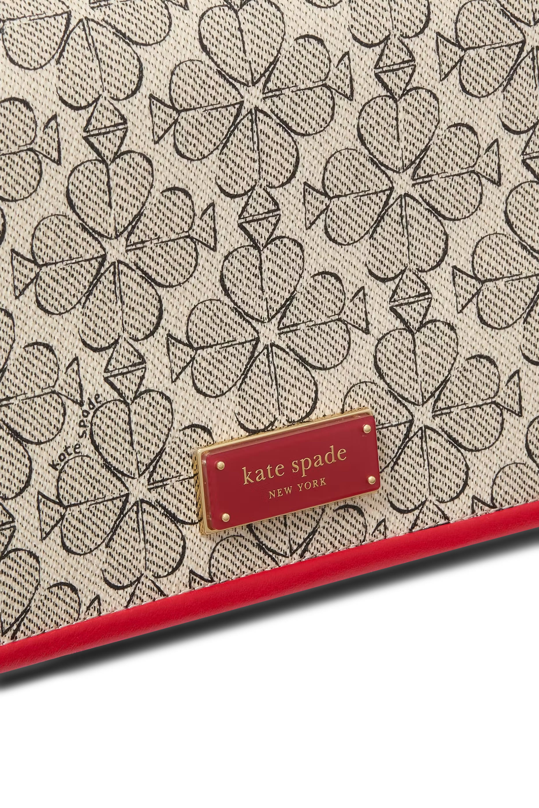 حقيبة كروس قنب بنقشة زهور بالشكل البستوني