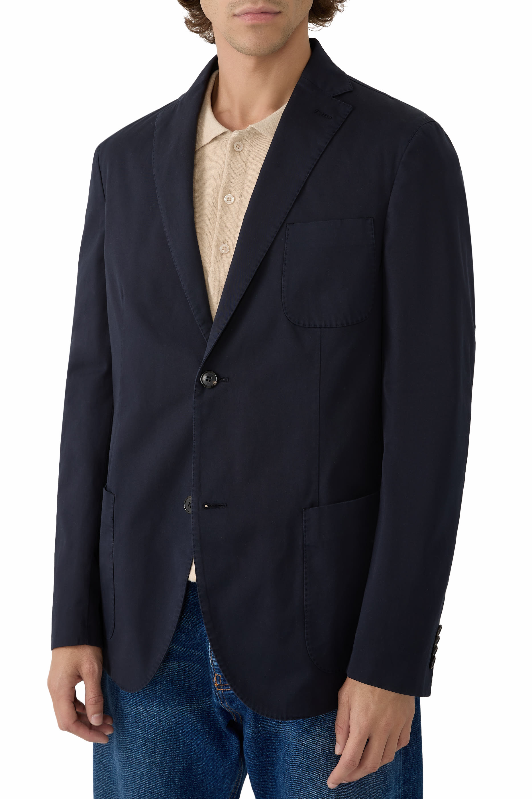 جاكيت بقصة ضيقة ايس كوتن