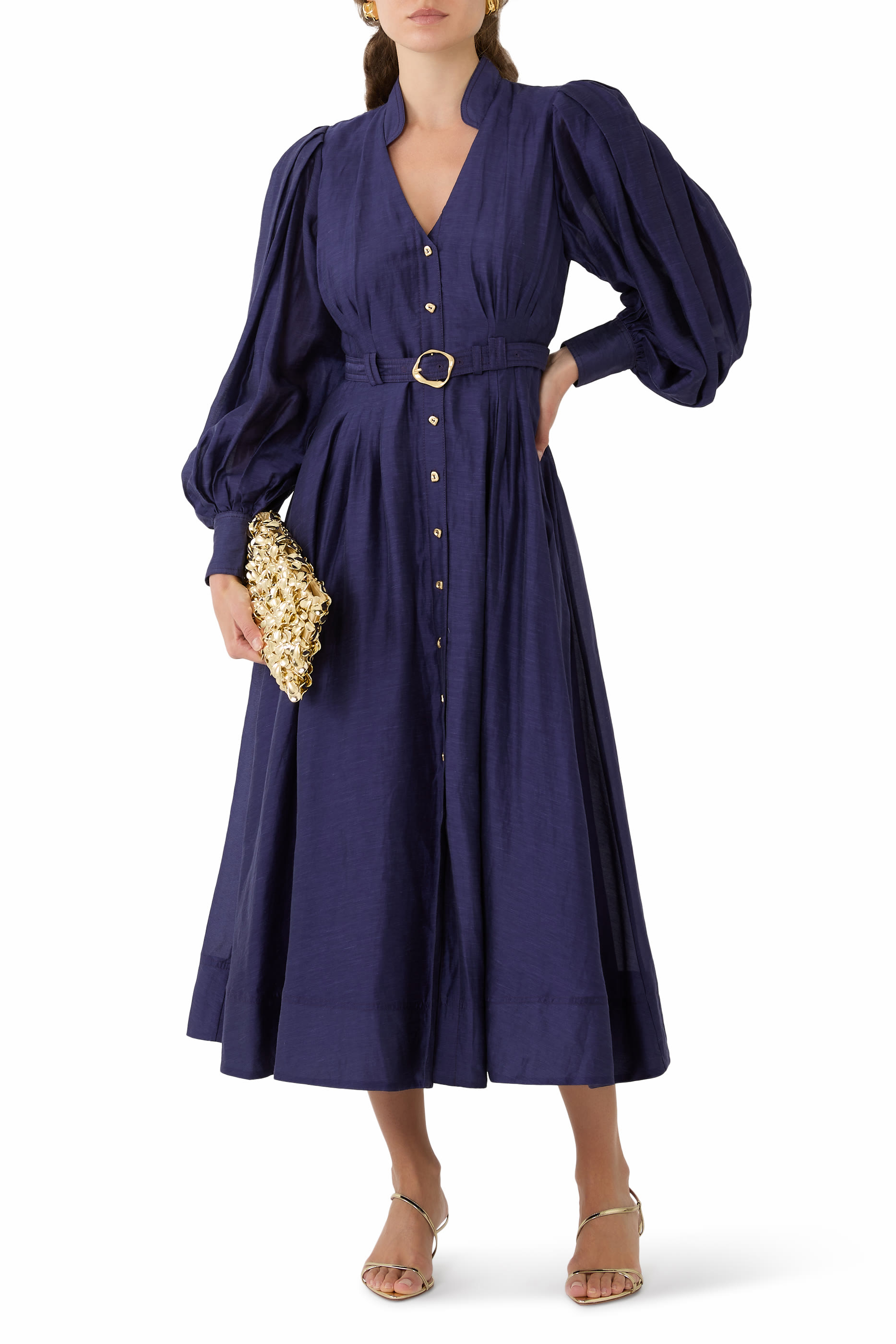 فستان سفيلا متوسط الطول