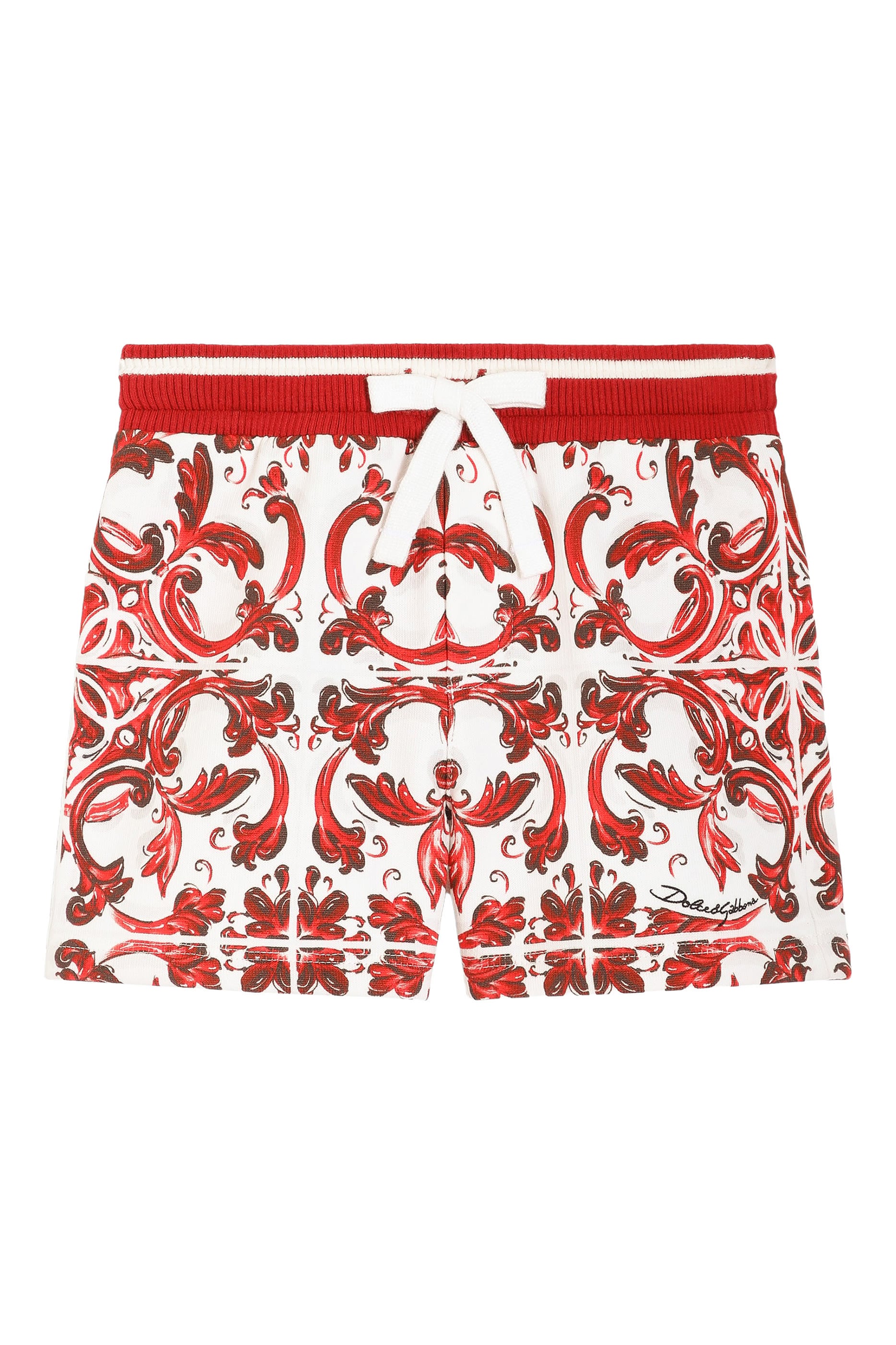 Kids Majolica-Print Bermuda Shorts