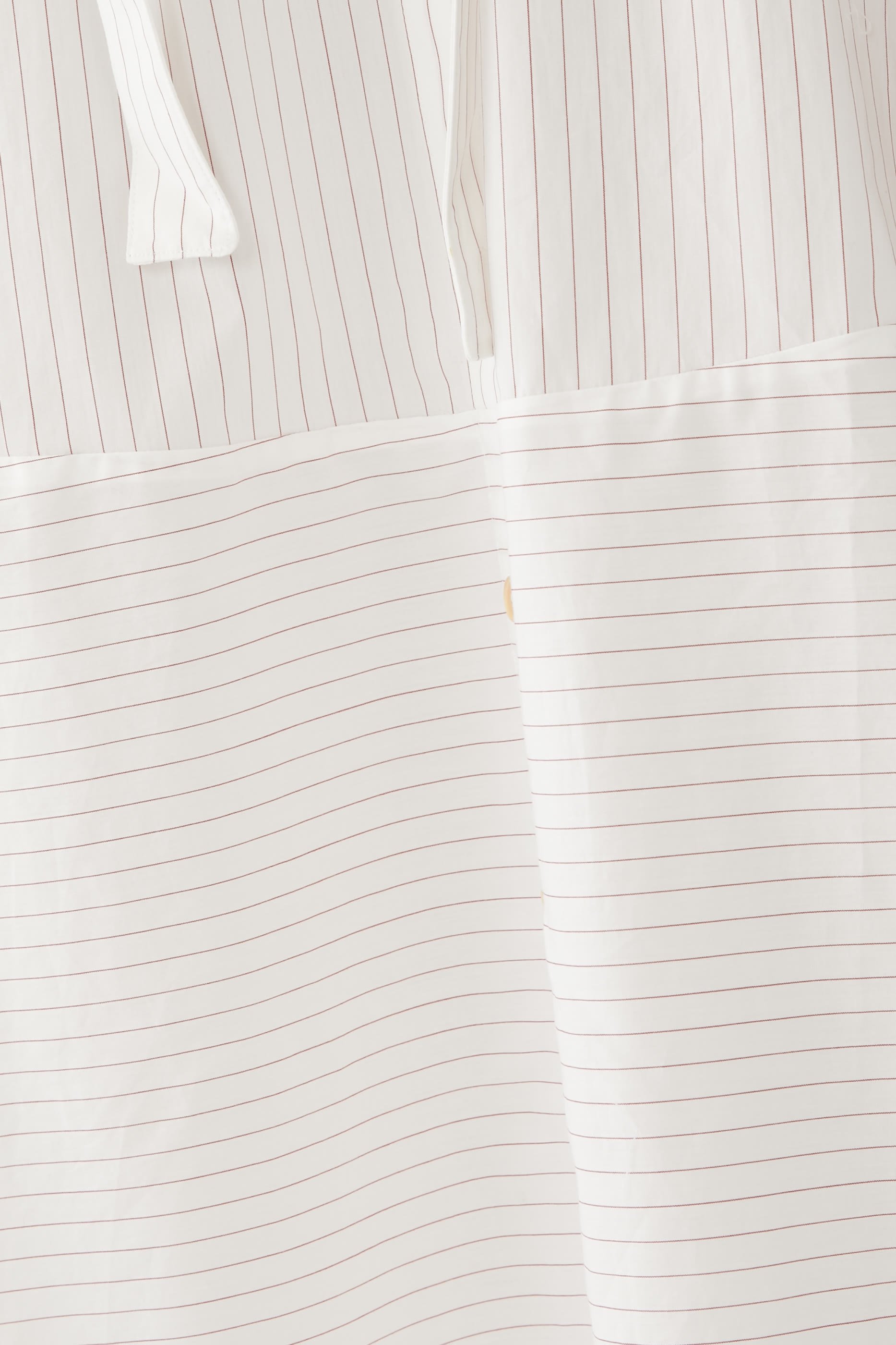 فستان رام  بتصميم قميص مخطط