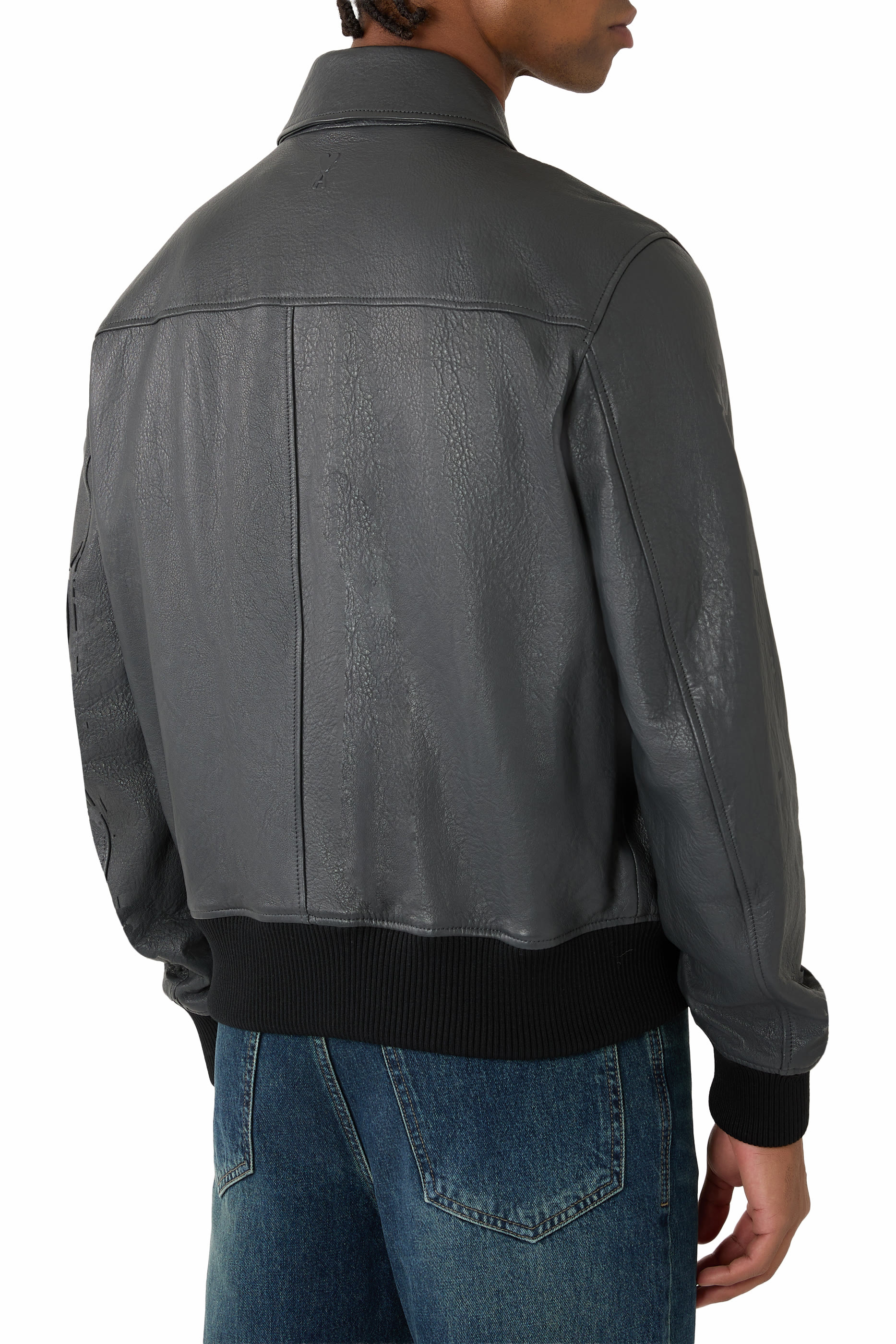 جاكيت بسحاب جلد